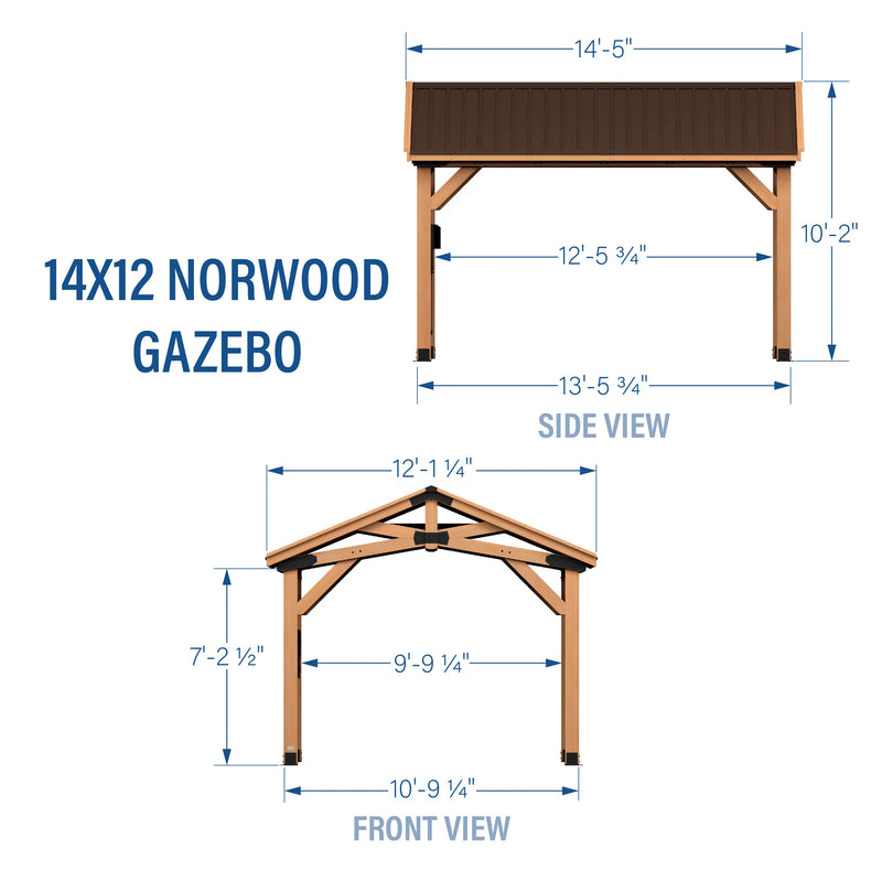 14x12 Norwood Gazebo specifications