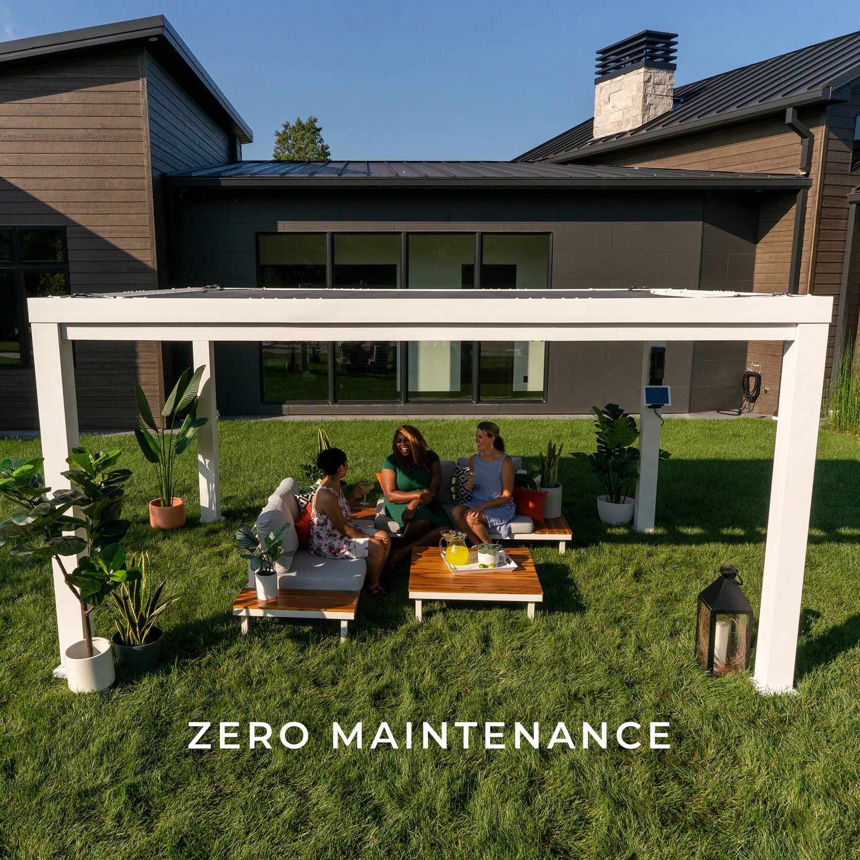 14 X 12 Windham Zero Maintenance Metal Pergola