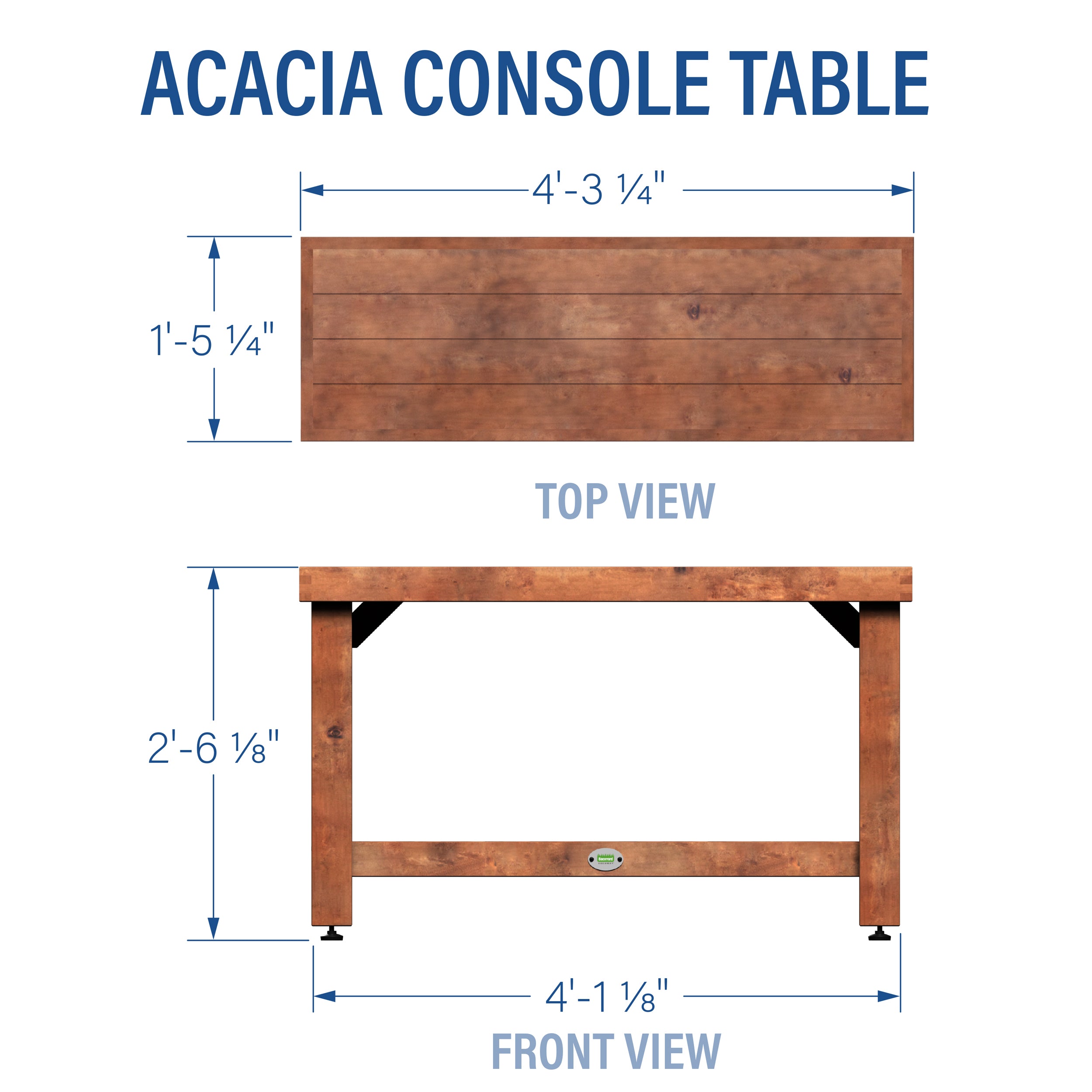 Console Table Imperial Diagram