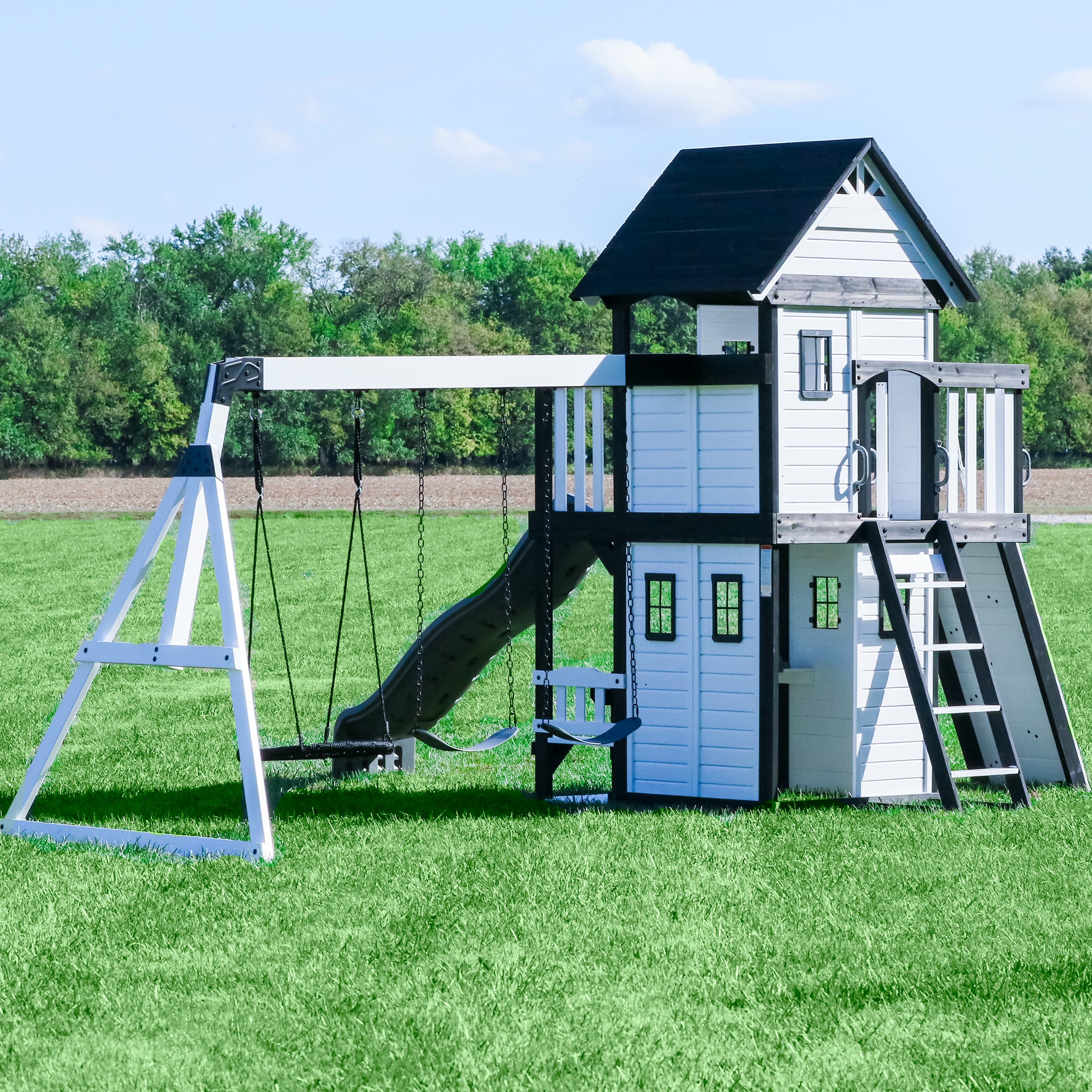 Canyon Creek Swing Set – White