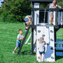 Load image into Gallery viewer, kids playing on canyon creek swing set
