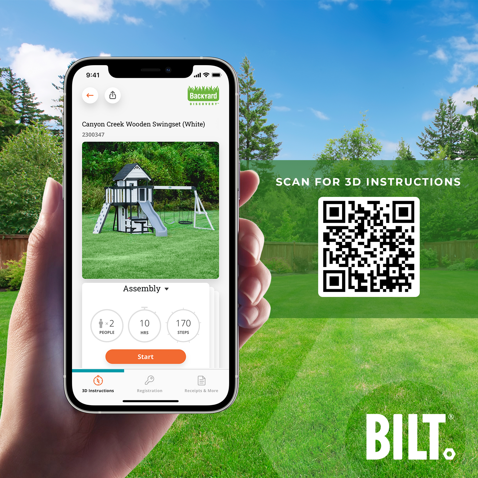 Canyon Creek Swing Set – White