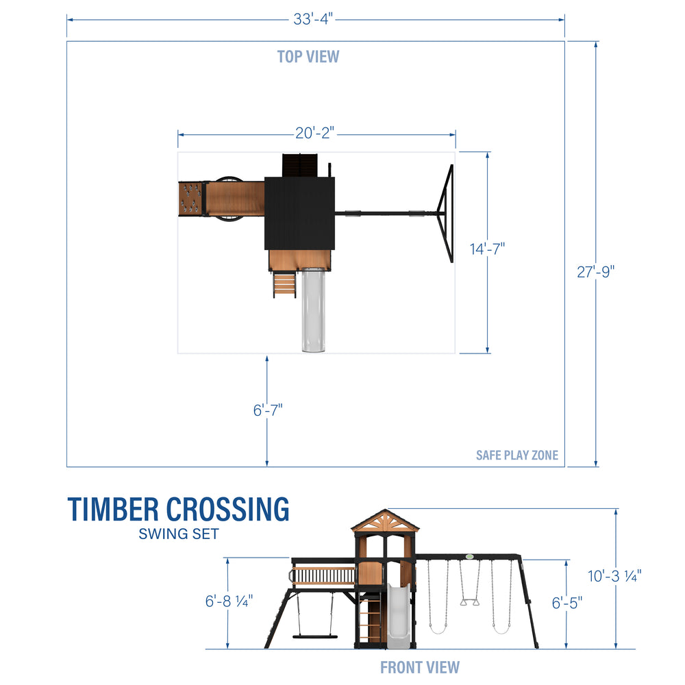 Timber Crossing Dimensions