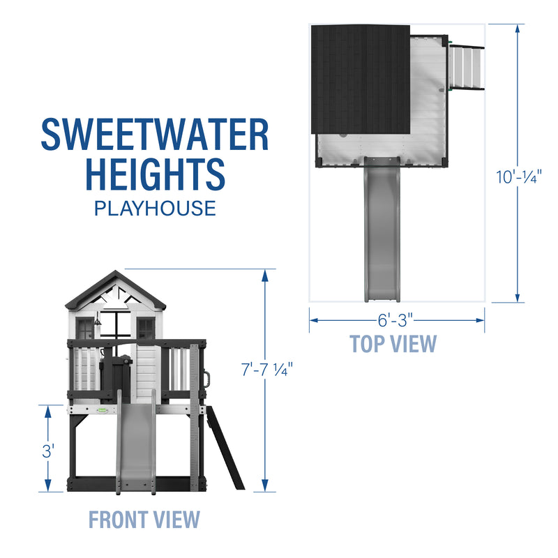 Sweetwater Heights Elevated Playhouse specifications
