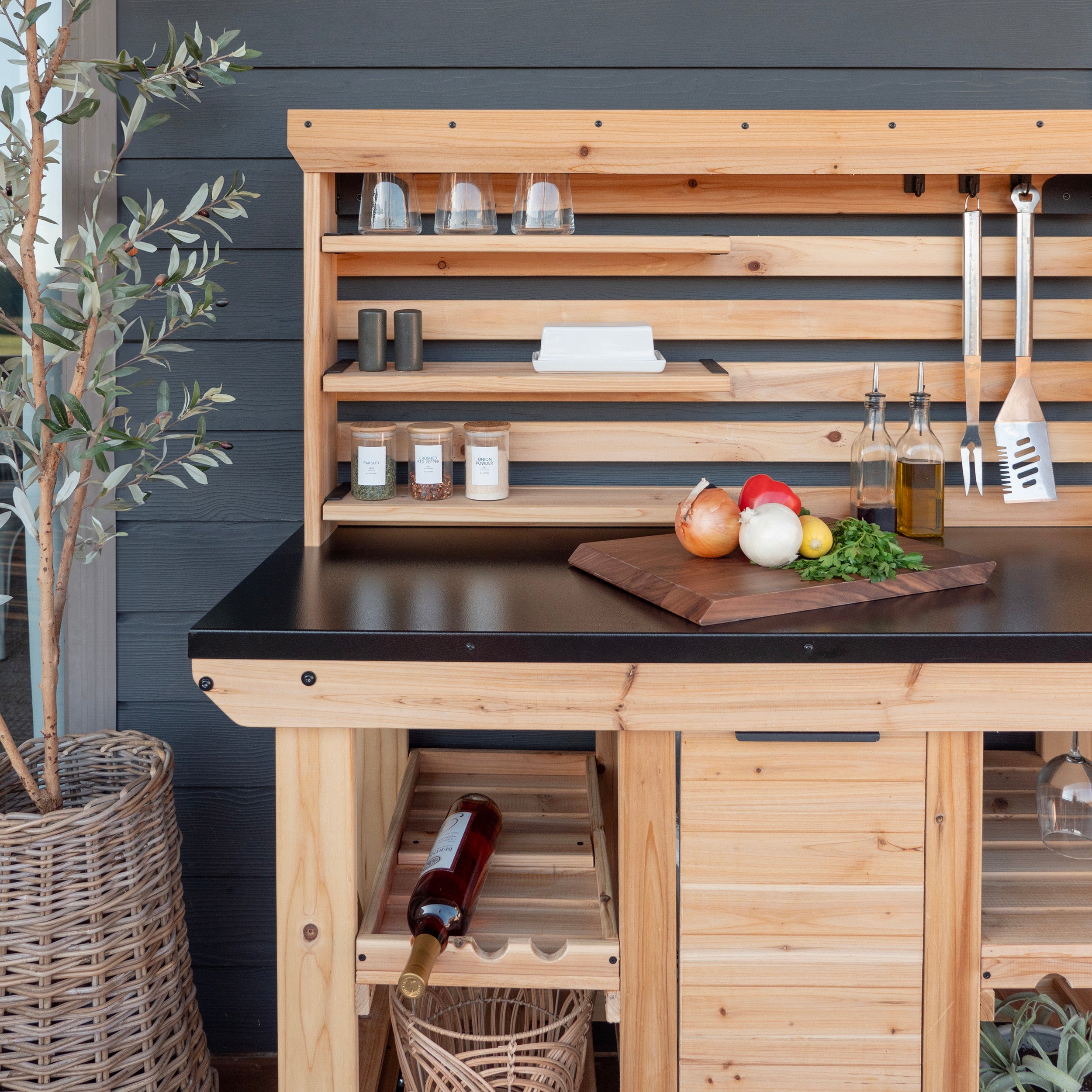 Backyard Discovery Hutch Galvanized Steel Countertop