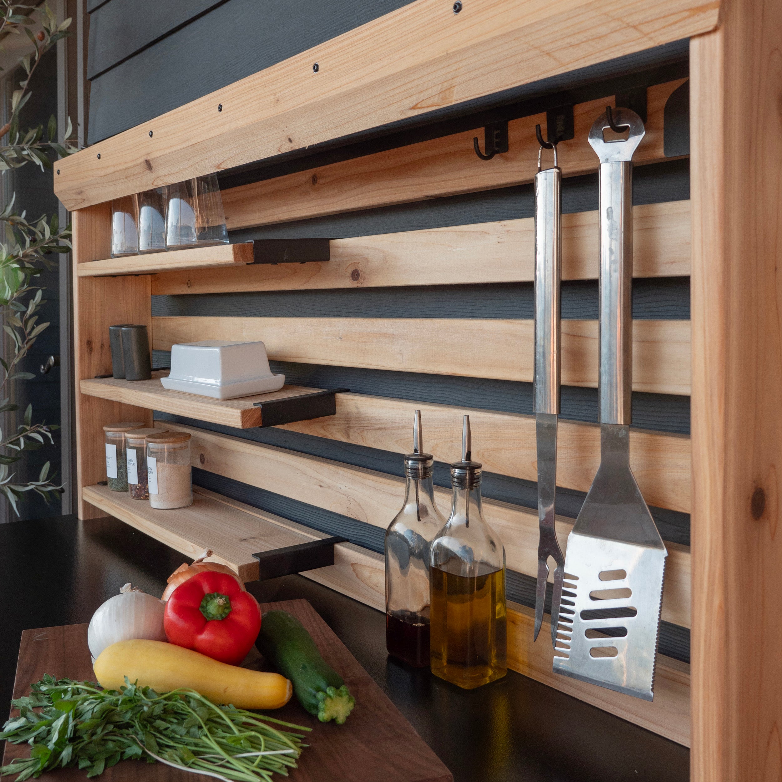 Hutch Service Station three shelves