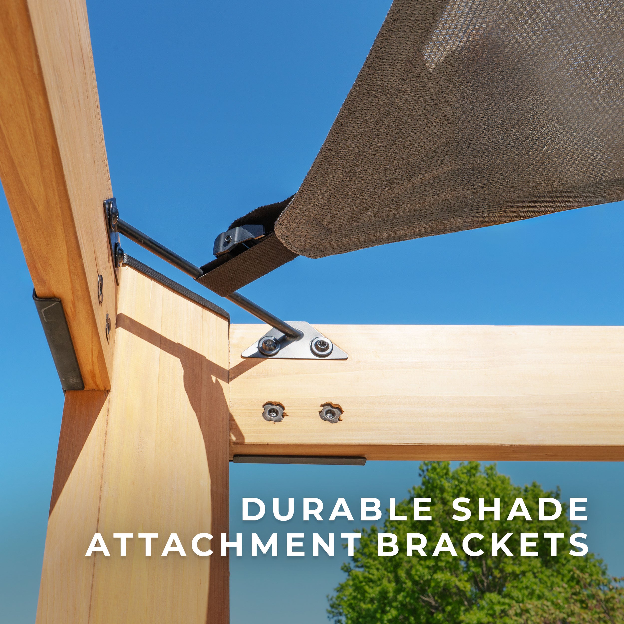12X10 BRENDAN PERGOLA Shade Brackets