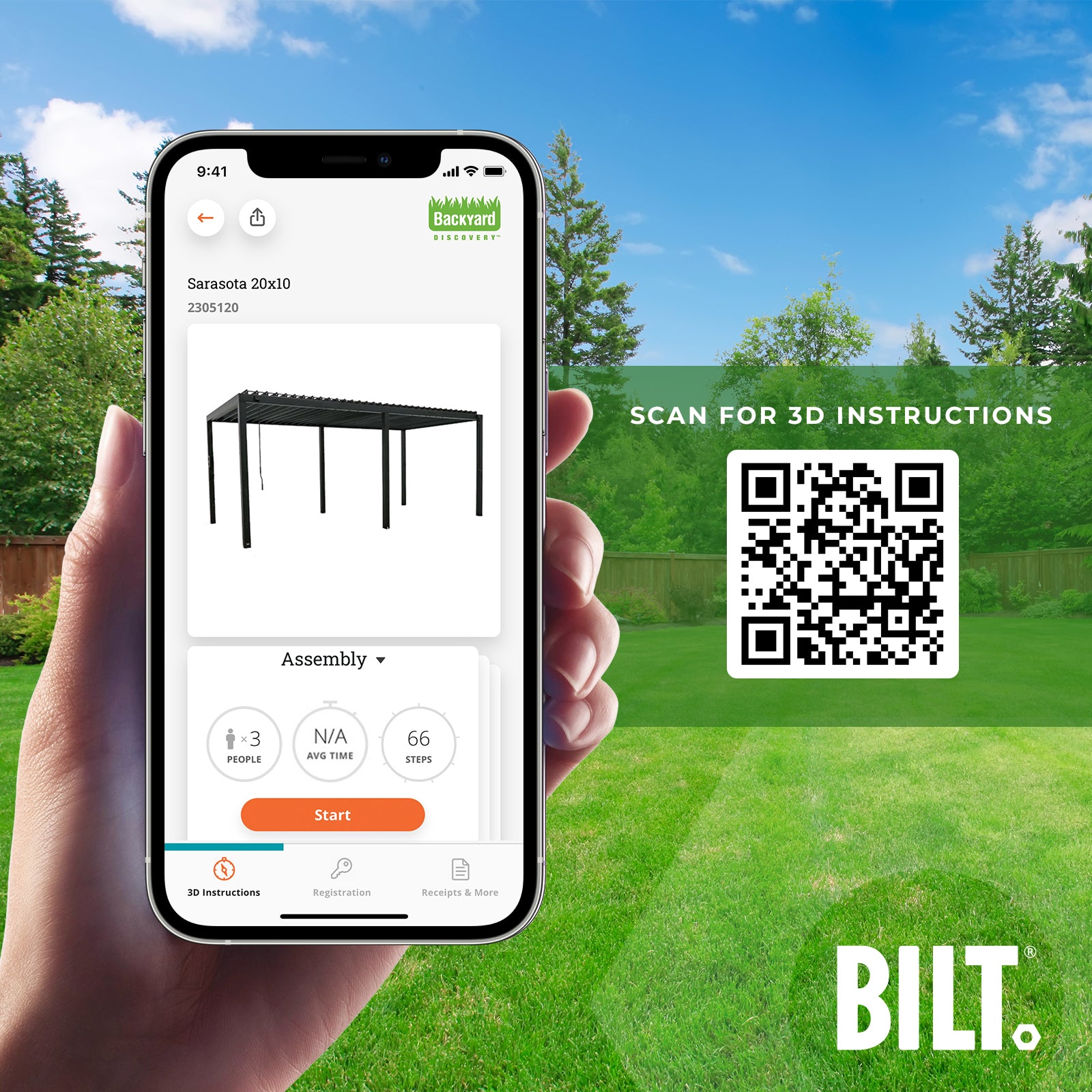 20x10 Sarasota BILT App to assist with assembly