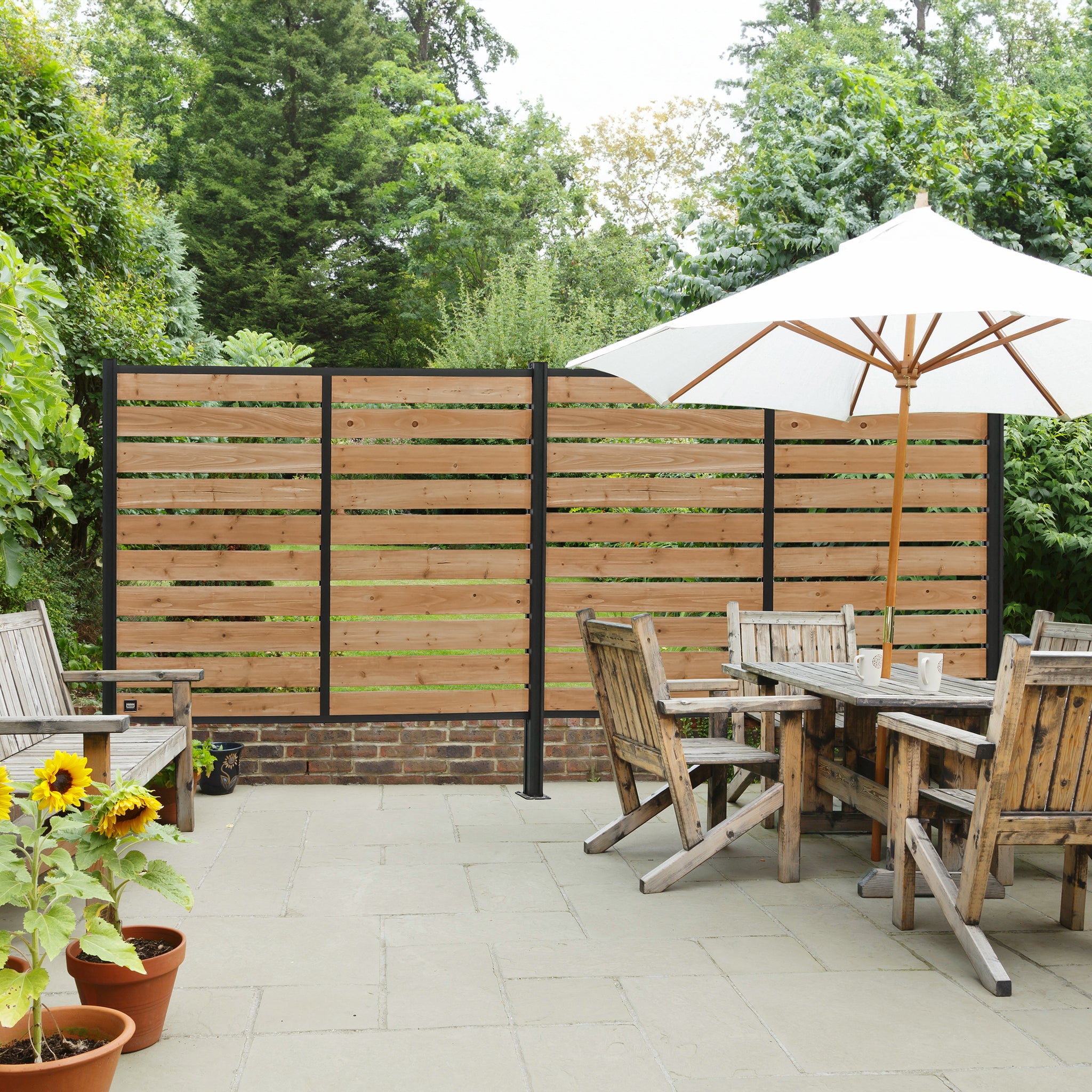 wood privacy trellis Privacy Wall Add-on Kit