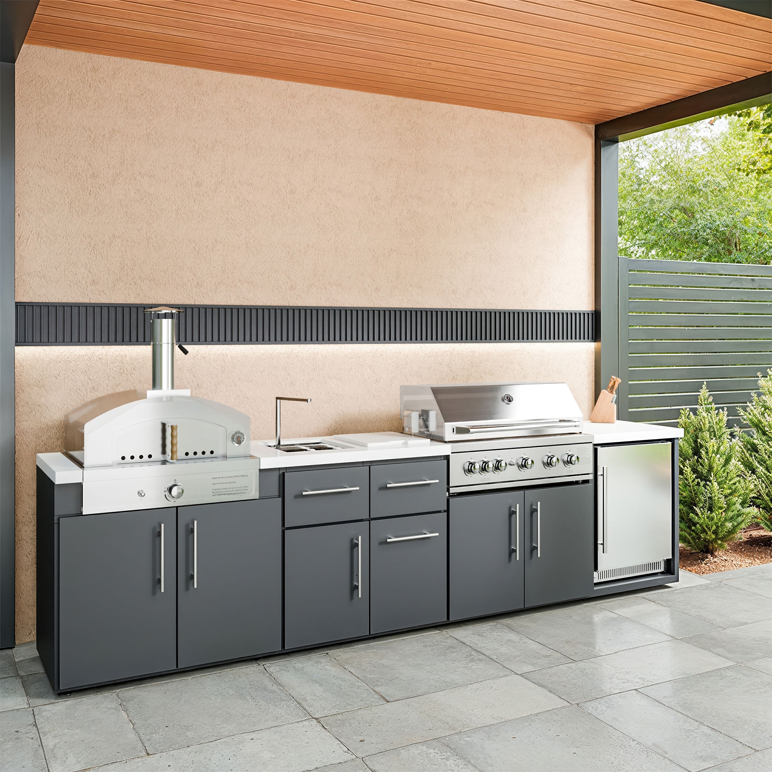 Emory 12' Galvanized Steel Outdoor Kitchen
