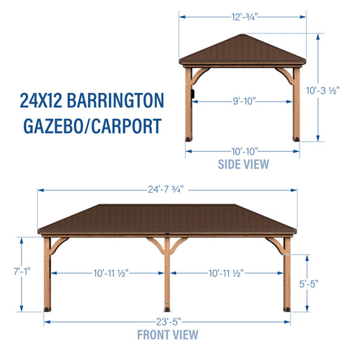 24x12 Barrington Imperial Dimensions