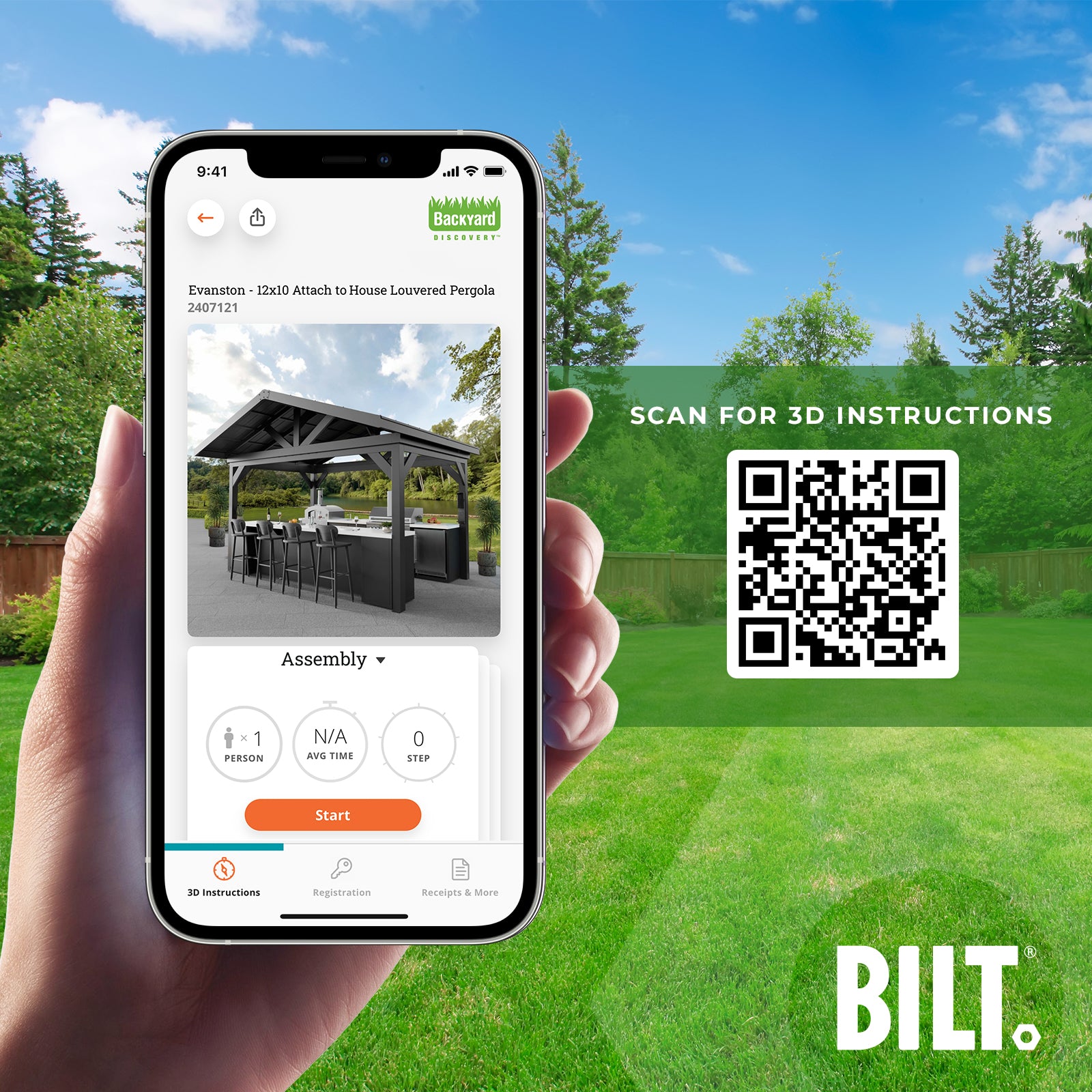 12x10 Evanston BILT App to assist with assembly