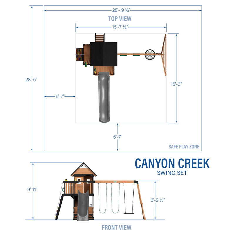 Canyon Creek Swing Set specifications
