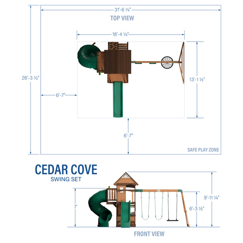 Cedar Cove Swing Set