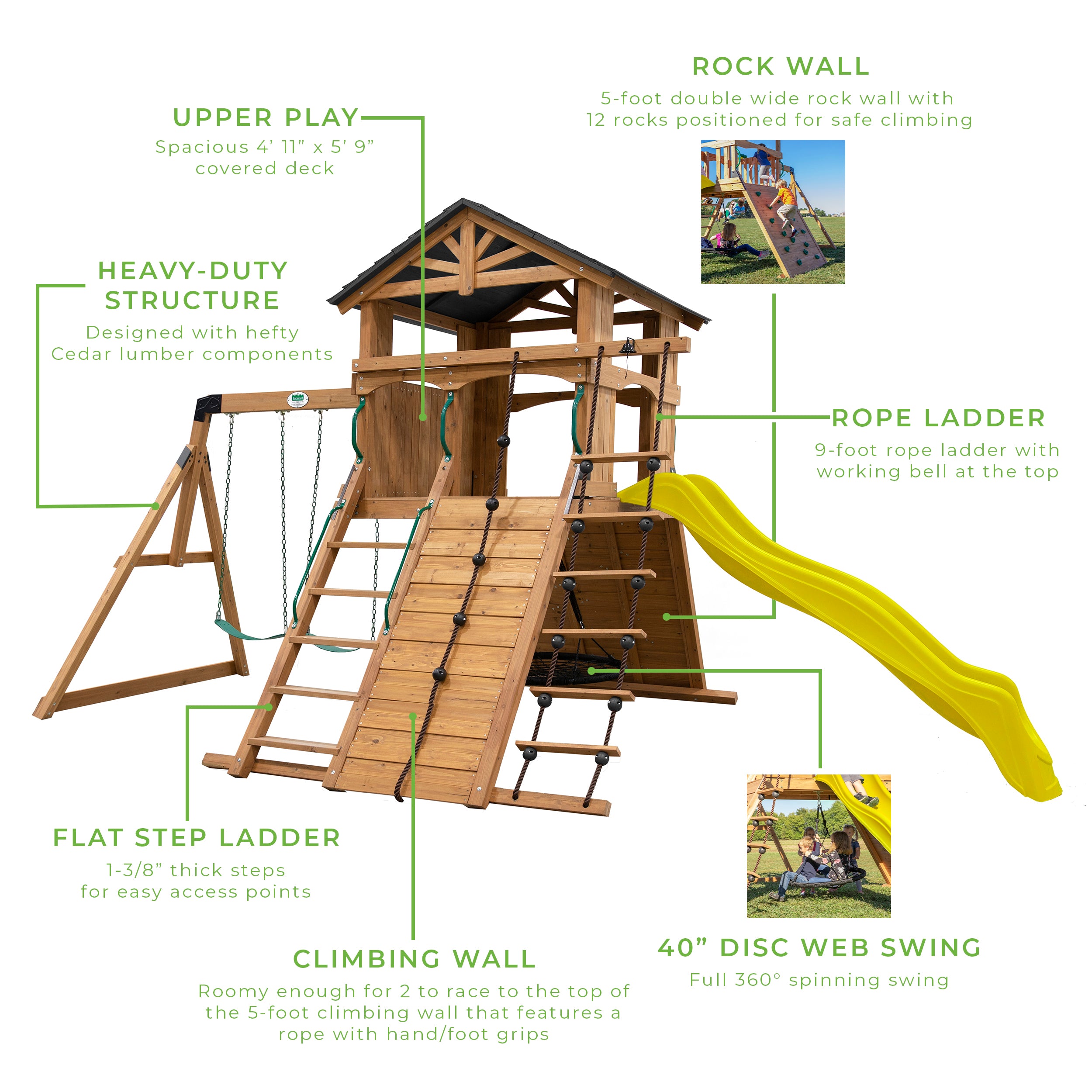 Endeavor Swing Set Yellow Slide Diagram