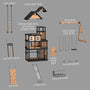 Load image into Gallery viewer, Mystic Tower Swing Set Exploded View
