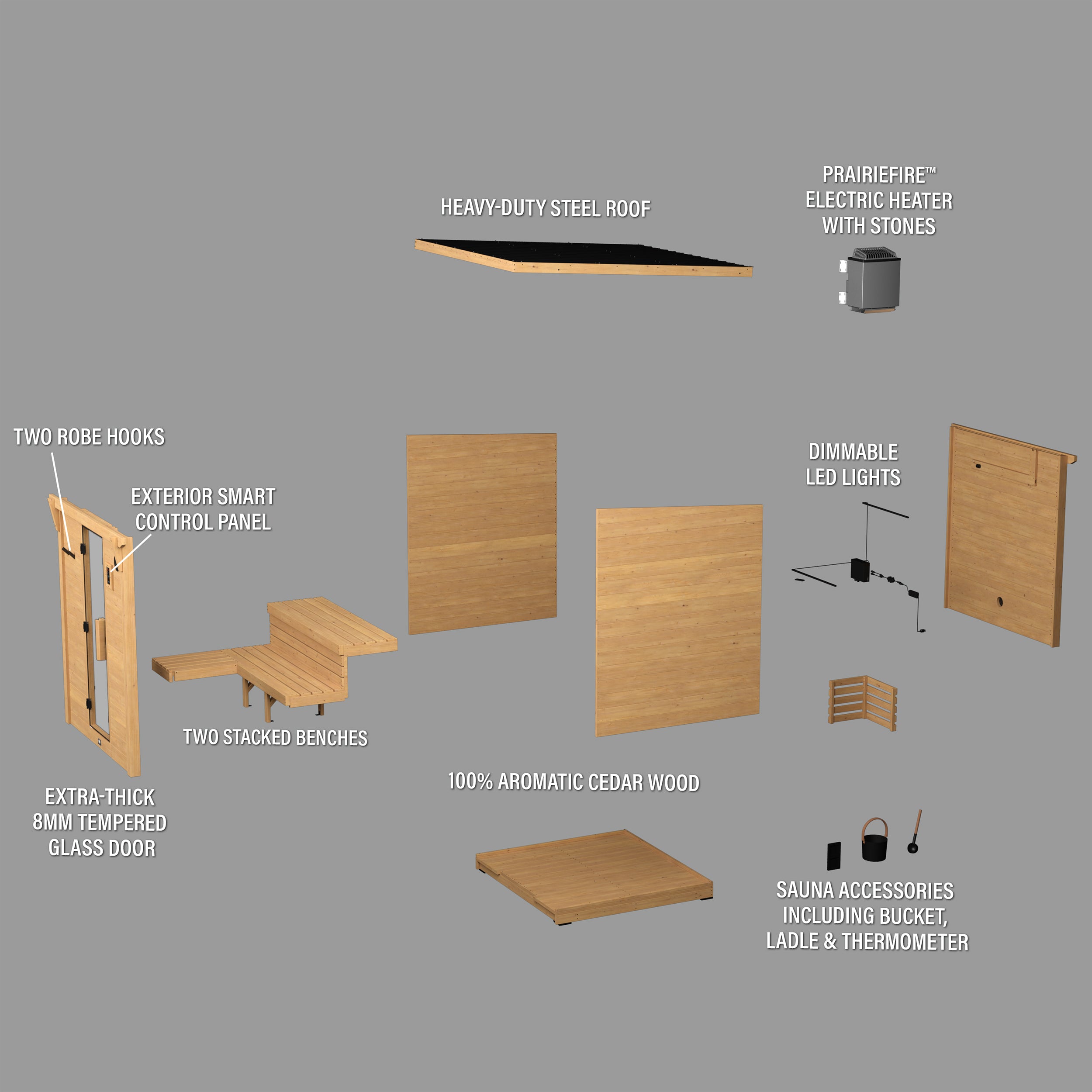 Henley Outdoor Cabin Sauna – 4-6 Person
