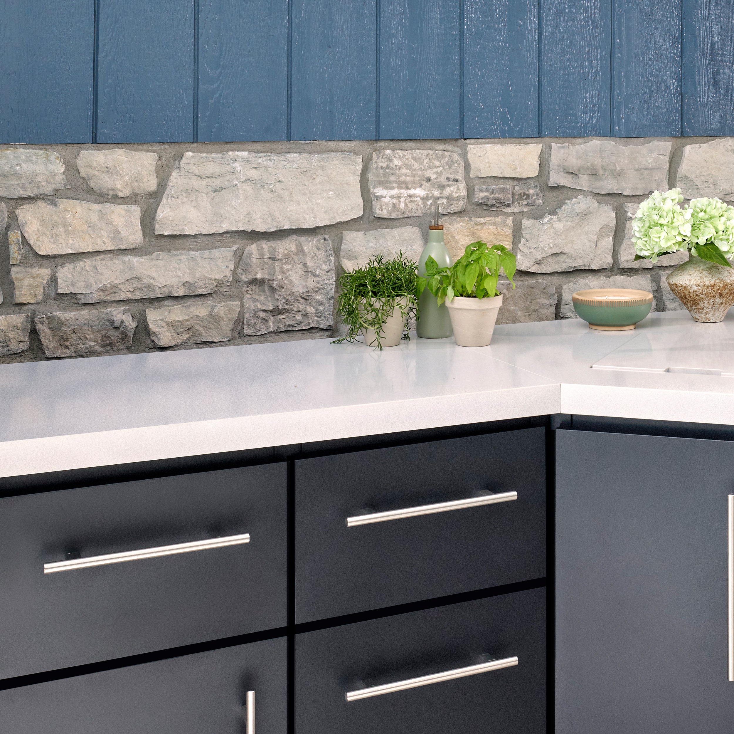 Emory Corner Outdoor Kitchen Island - Combo