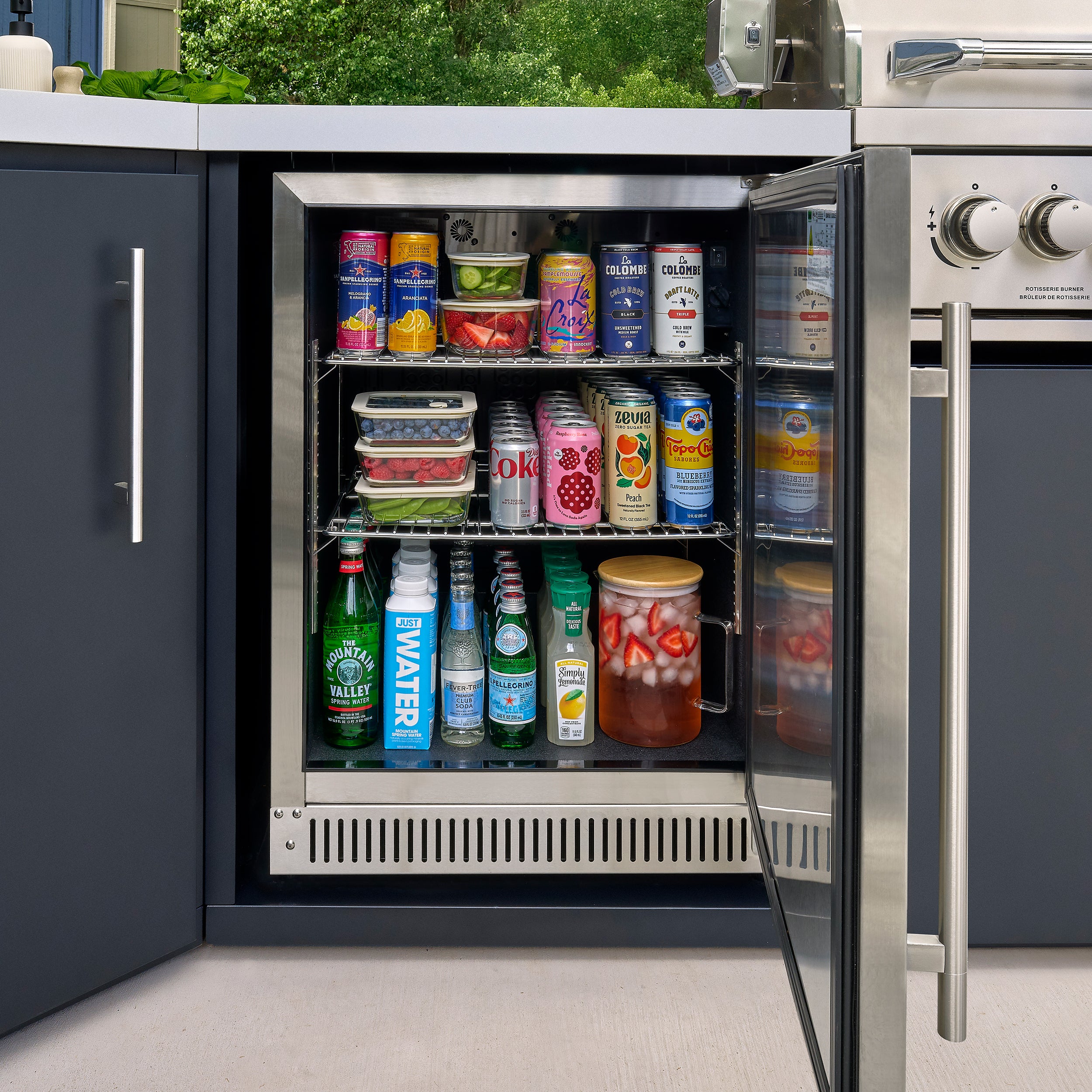 Emory Corner Outdoor Kitchen Island - Combo