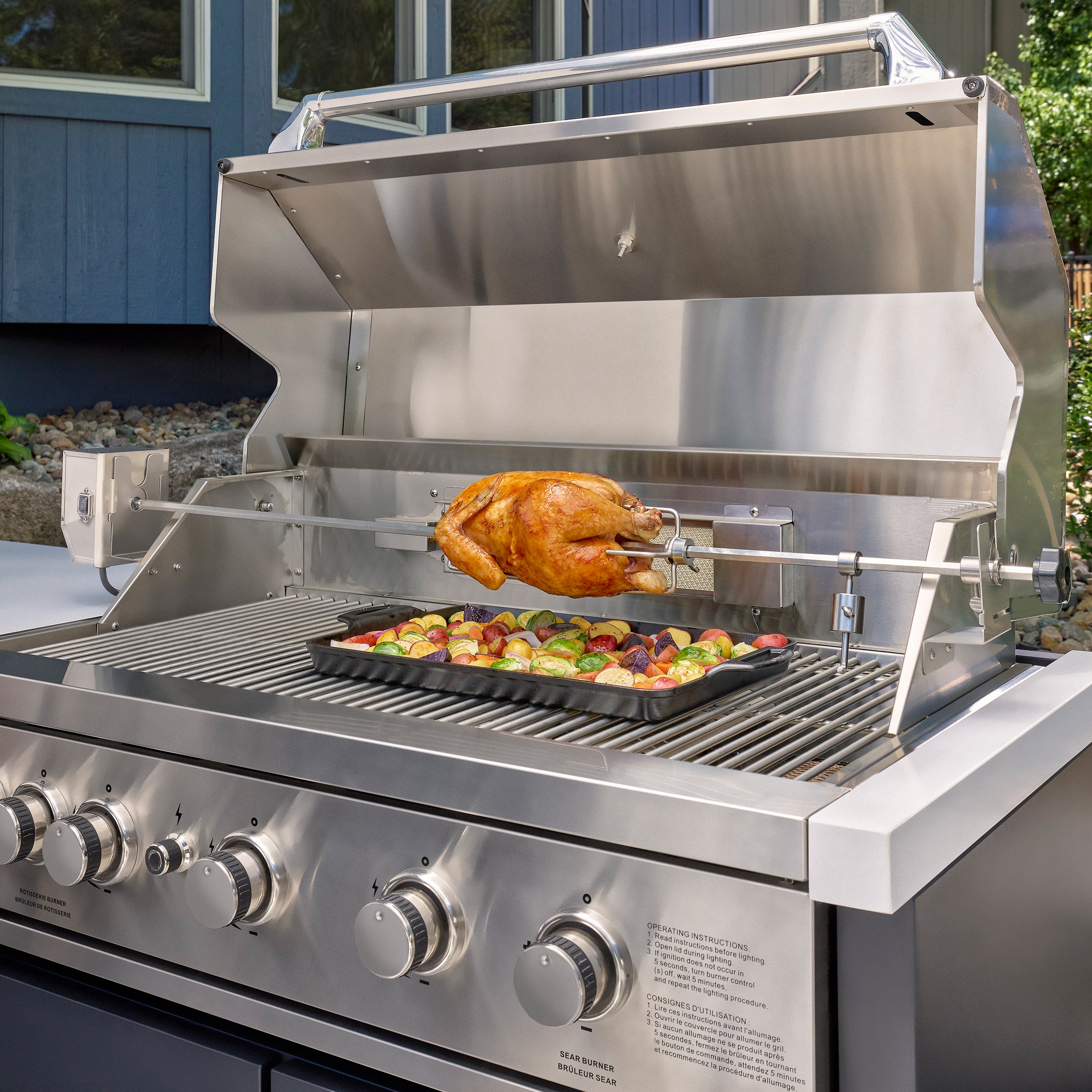 Emory Corner Outdoor Kitchen Island - Combo