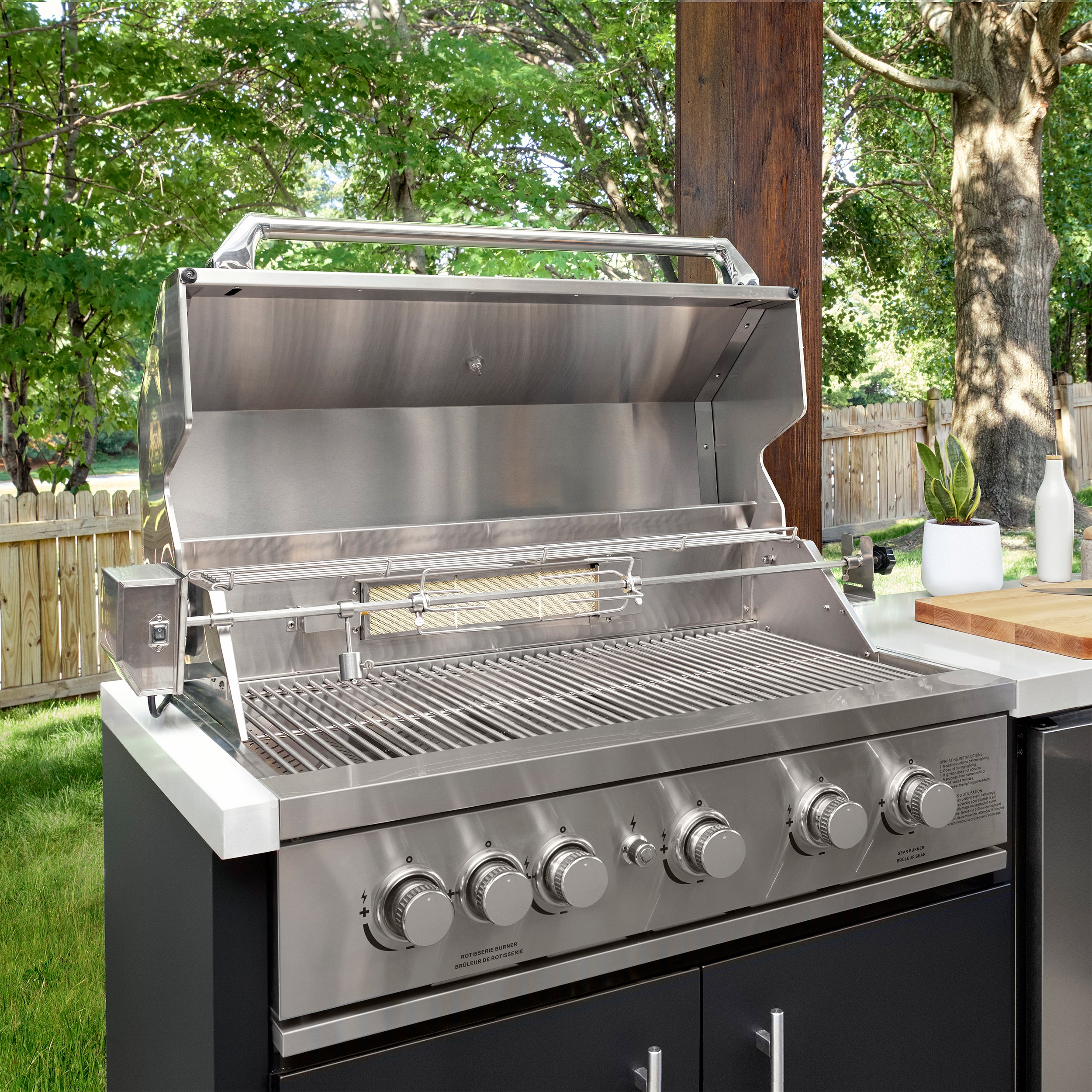 Emory Corner Outdoor Kitchen Island and Bar – Left