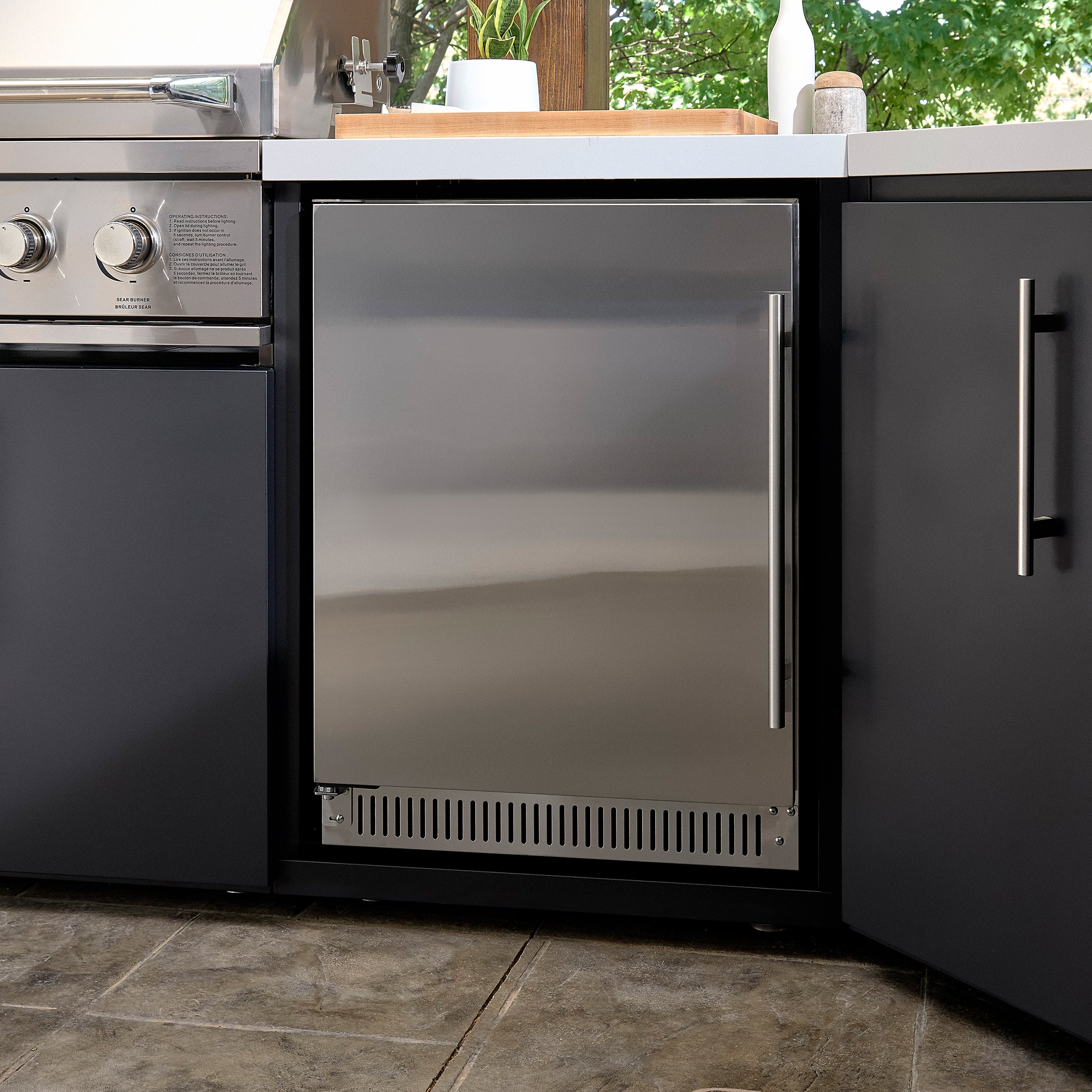 Emory Corner Outdoor Kitchen Island and Bar – Left