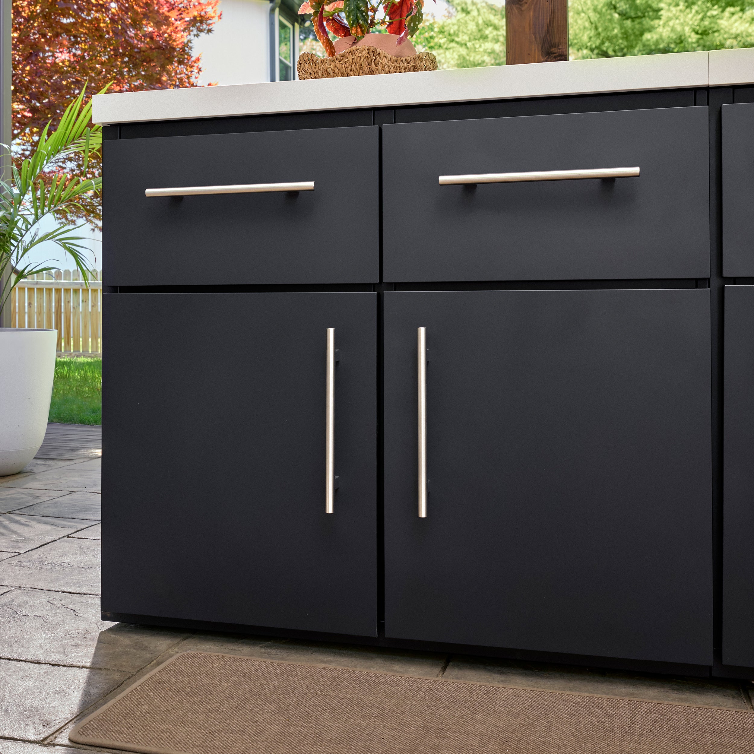 Emory Corner Outdoor Kitchen Island - Combo