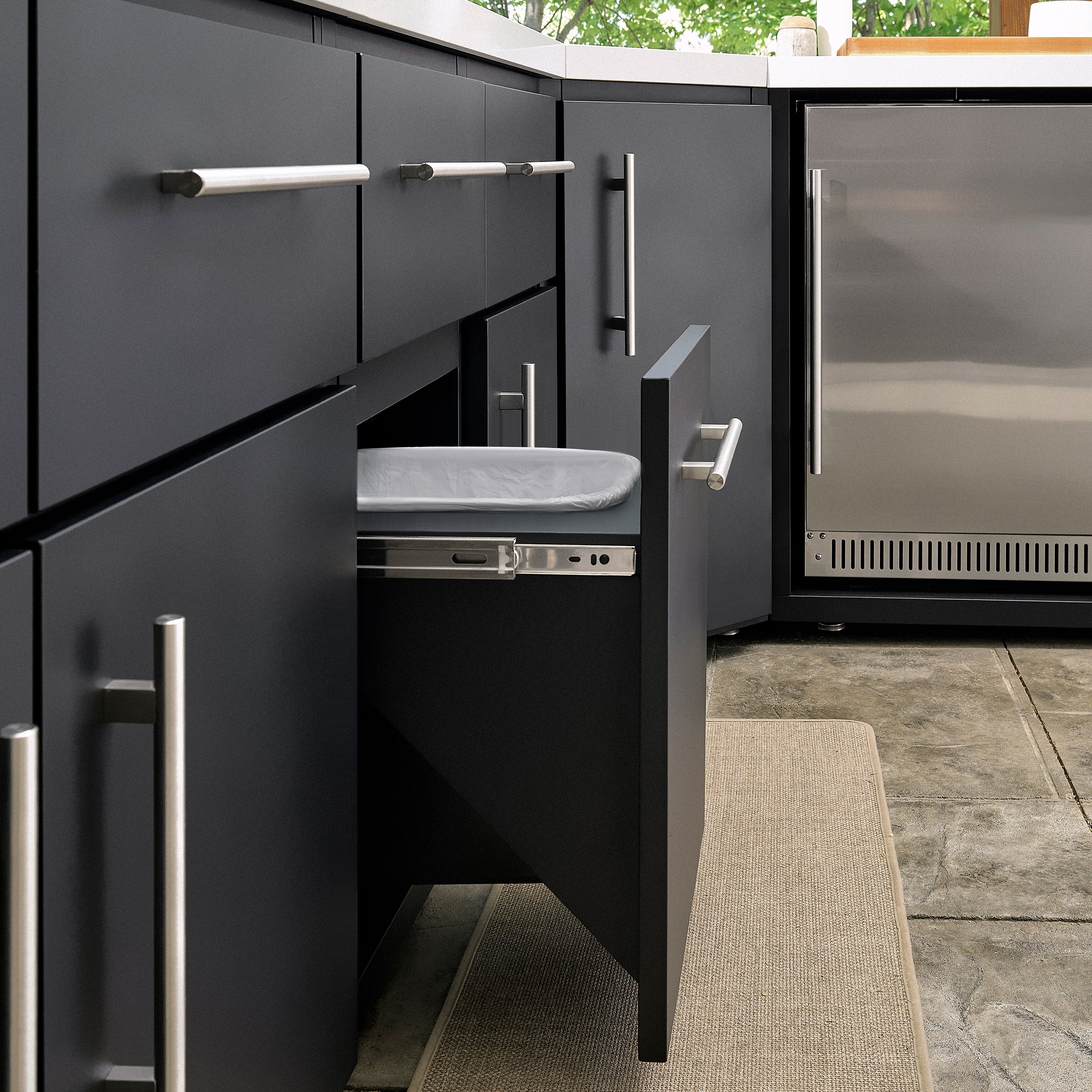 Emory Corner Outdoor Kitchen Island - Combo