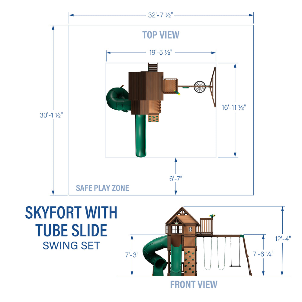 Skyfort II With Spiral Tube Slide