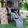 Load image into Gallery viewer, Mystic Tower Swing Set Gray Slide
