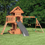 Load image into Gallery viewer, Woodland Swing Set with Gray Slide
