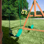 Load image into Gallery viewer, Woodland Swing Set swings and trapeze
