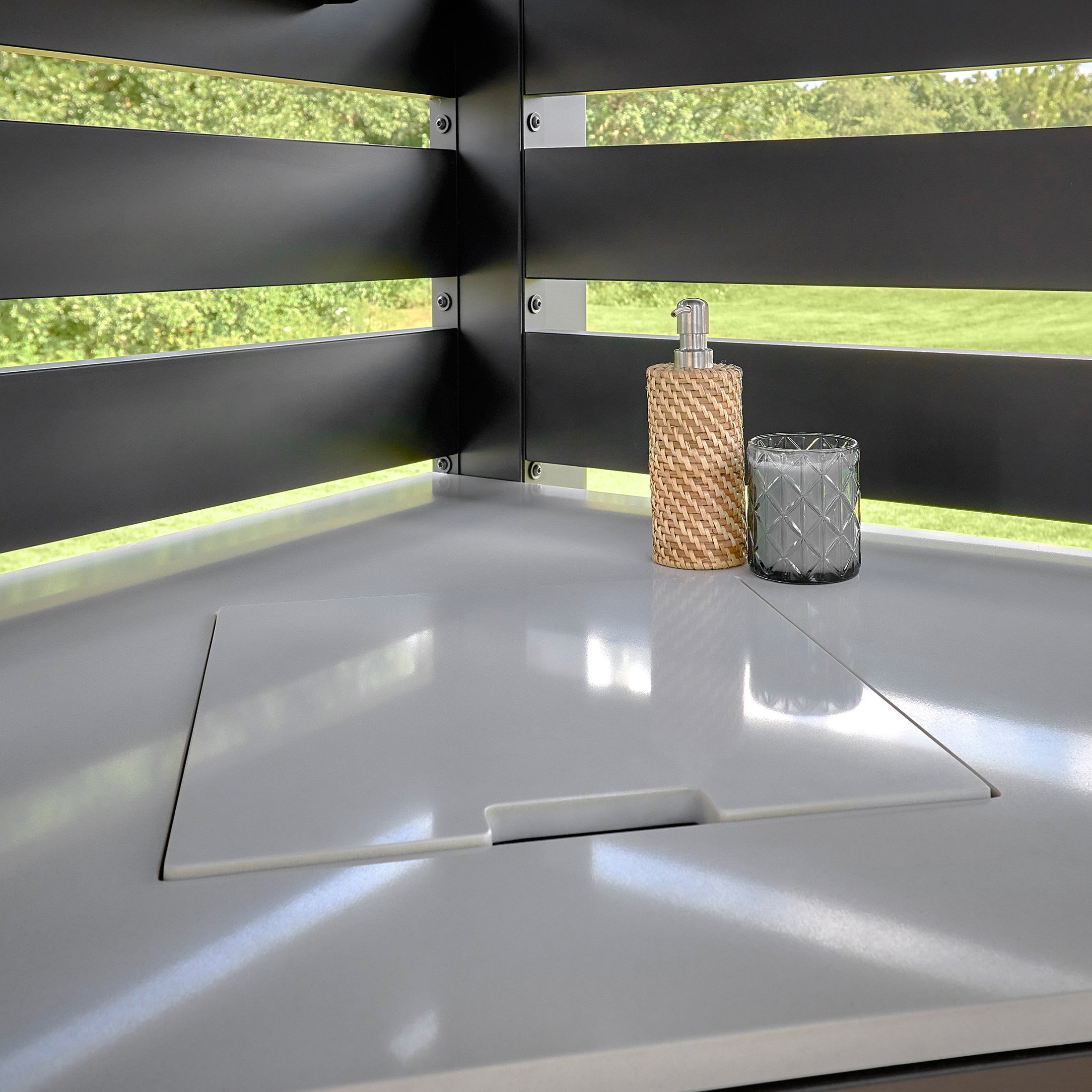 Langston Appliance-Ready Outdoor Kitchen with Refrigerator