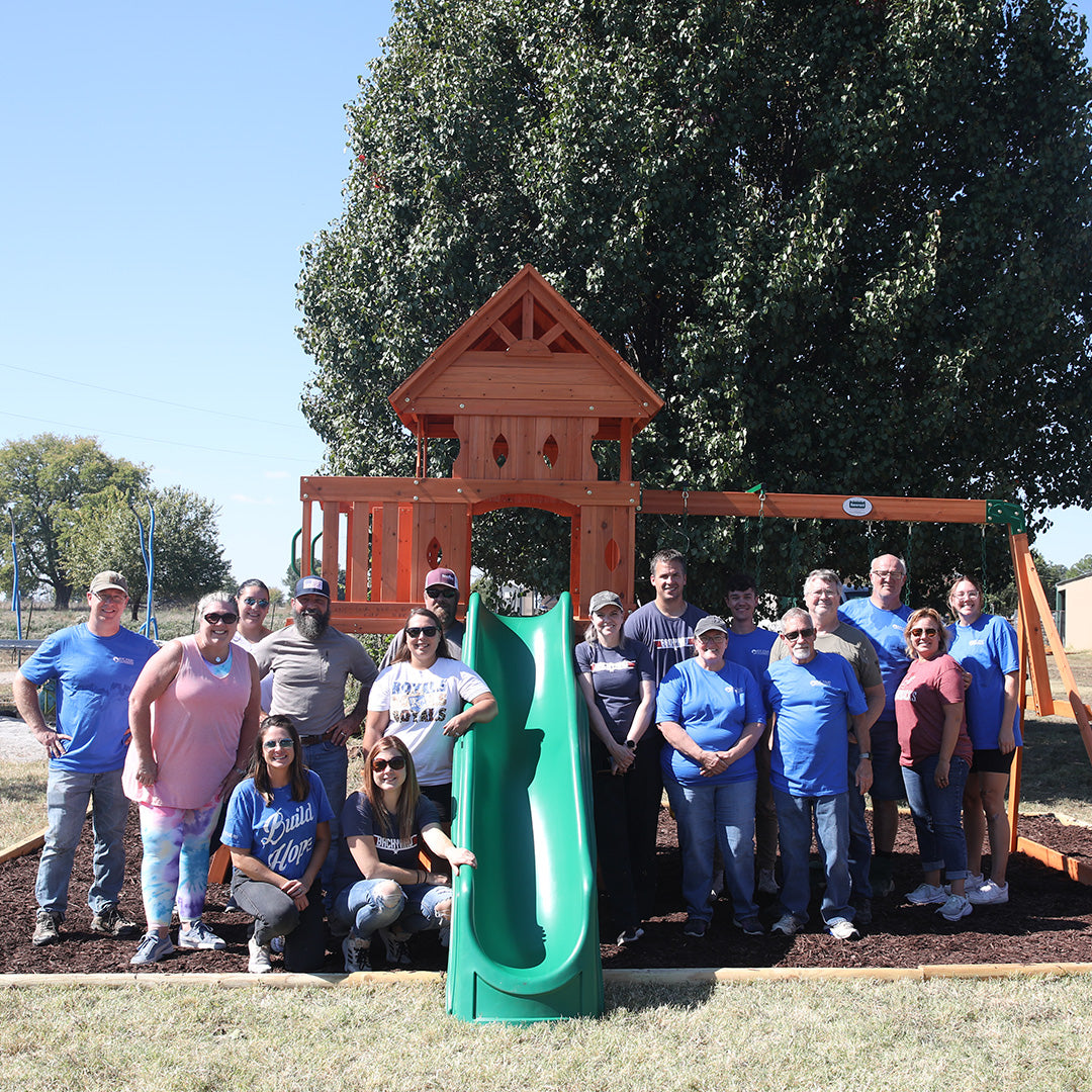 roc solid foundation swing set