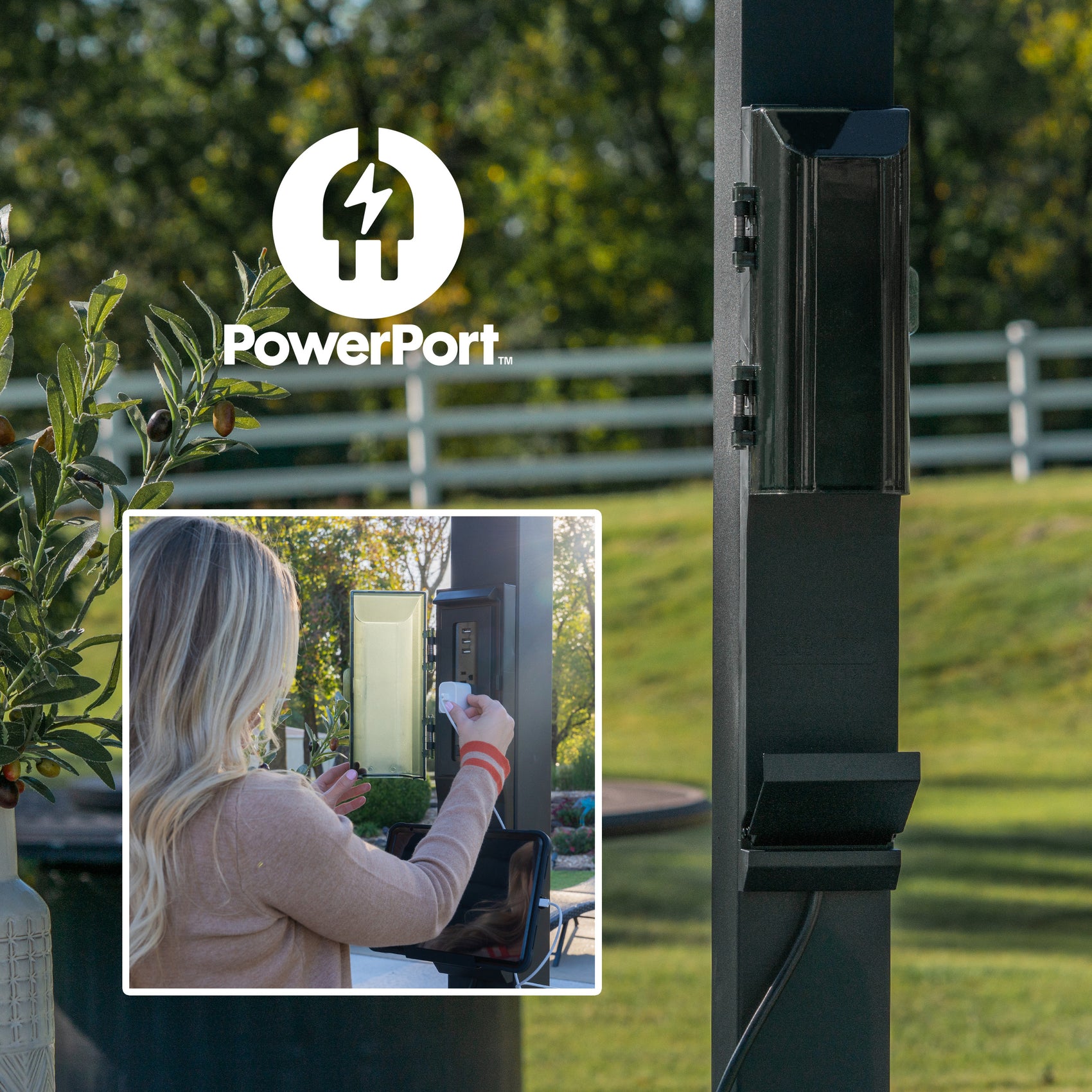 14x10 Sarasota Louvered Powerport