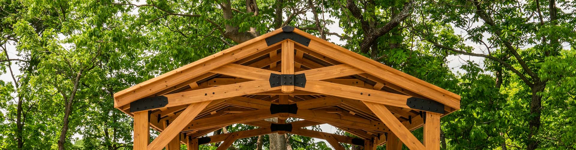 Wide angle shot of a Backyard Discovery roof