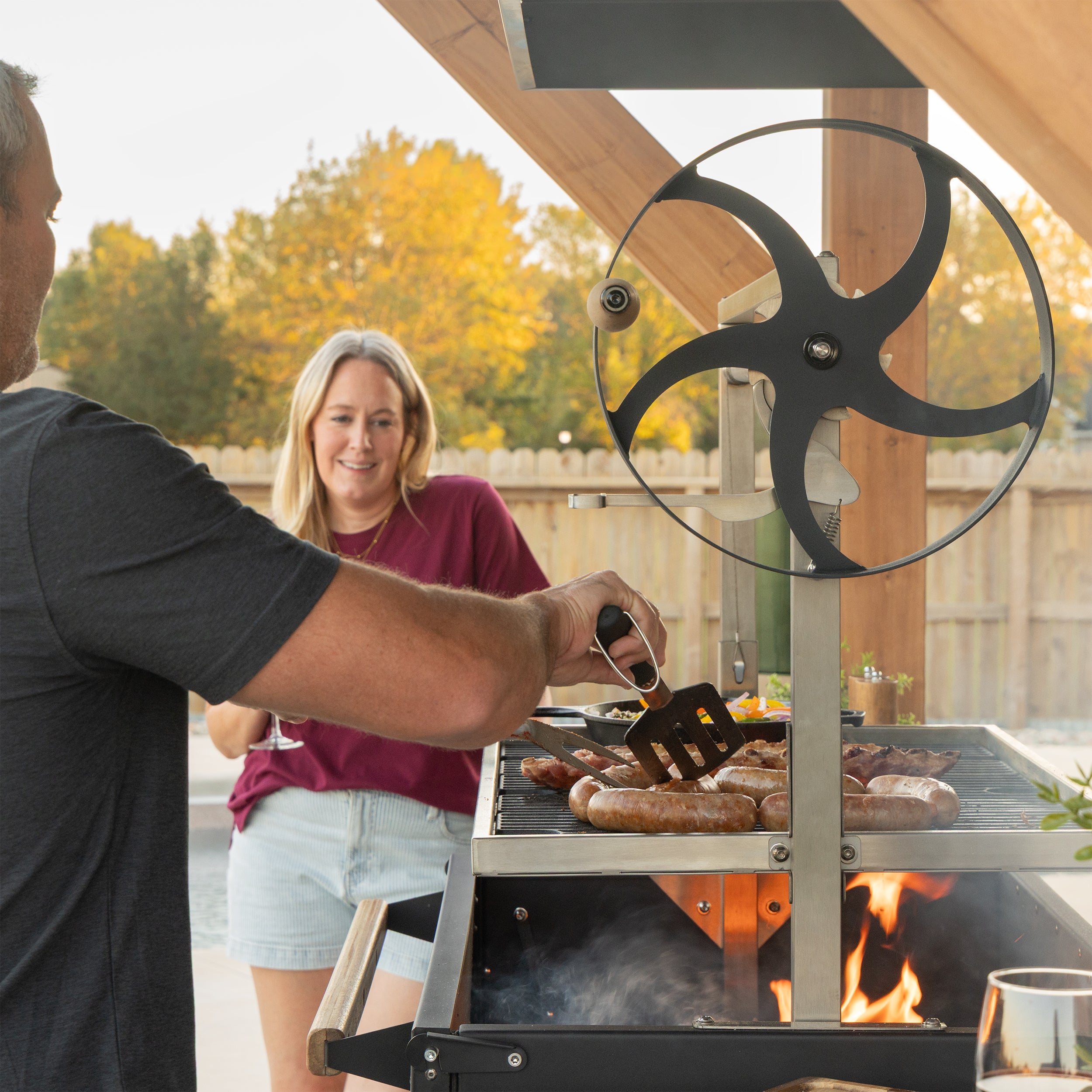 Timber Rock Outdoor Argentine Grill Cook Station