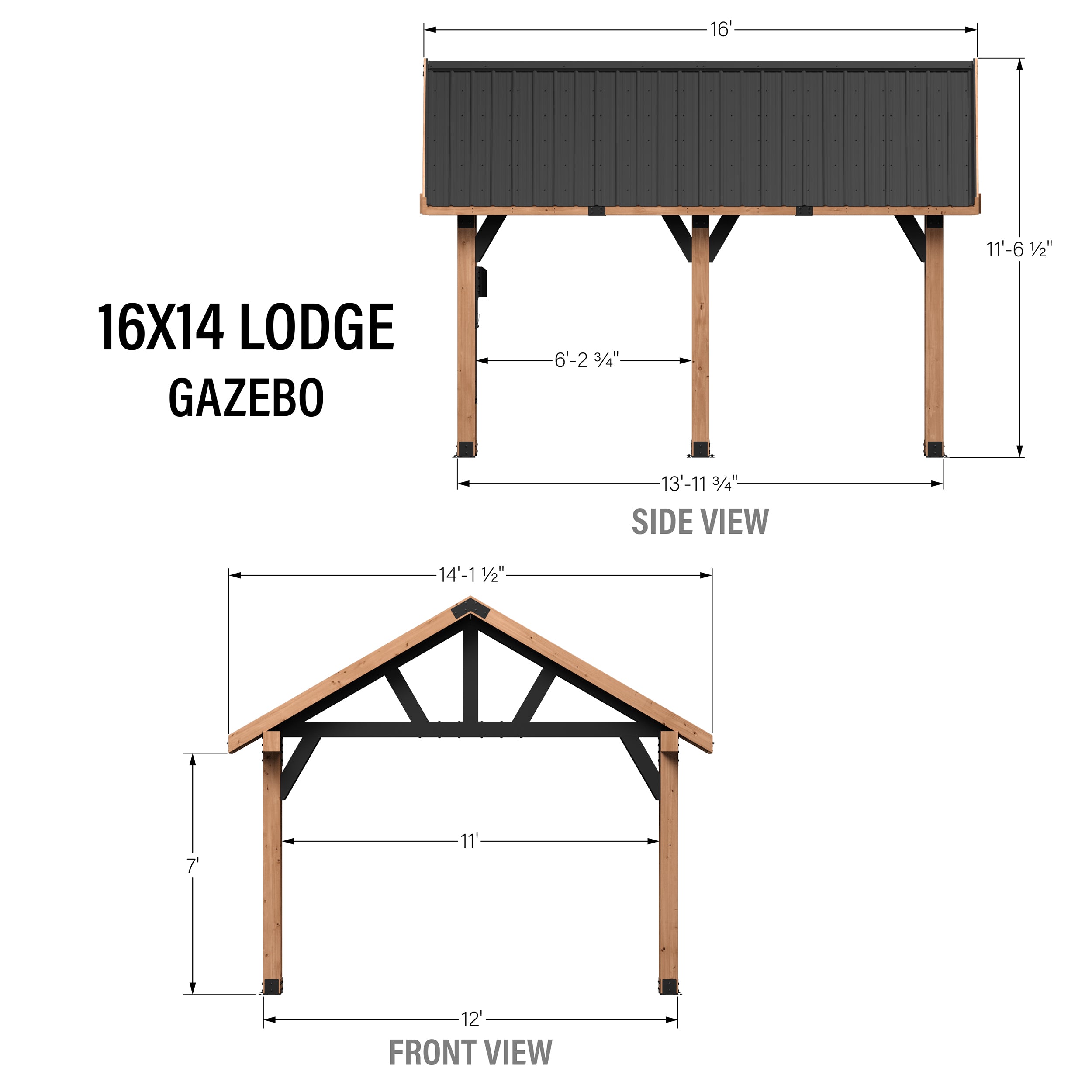 16x14 Lodge Gazebo