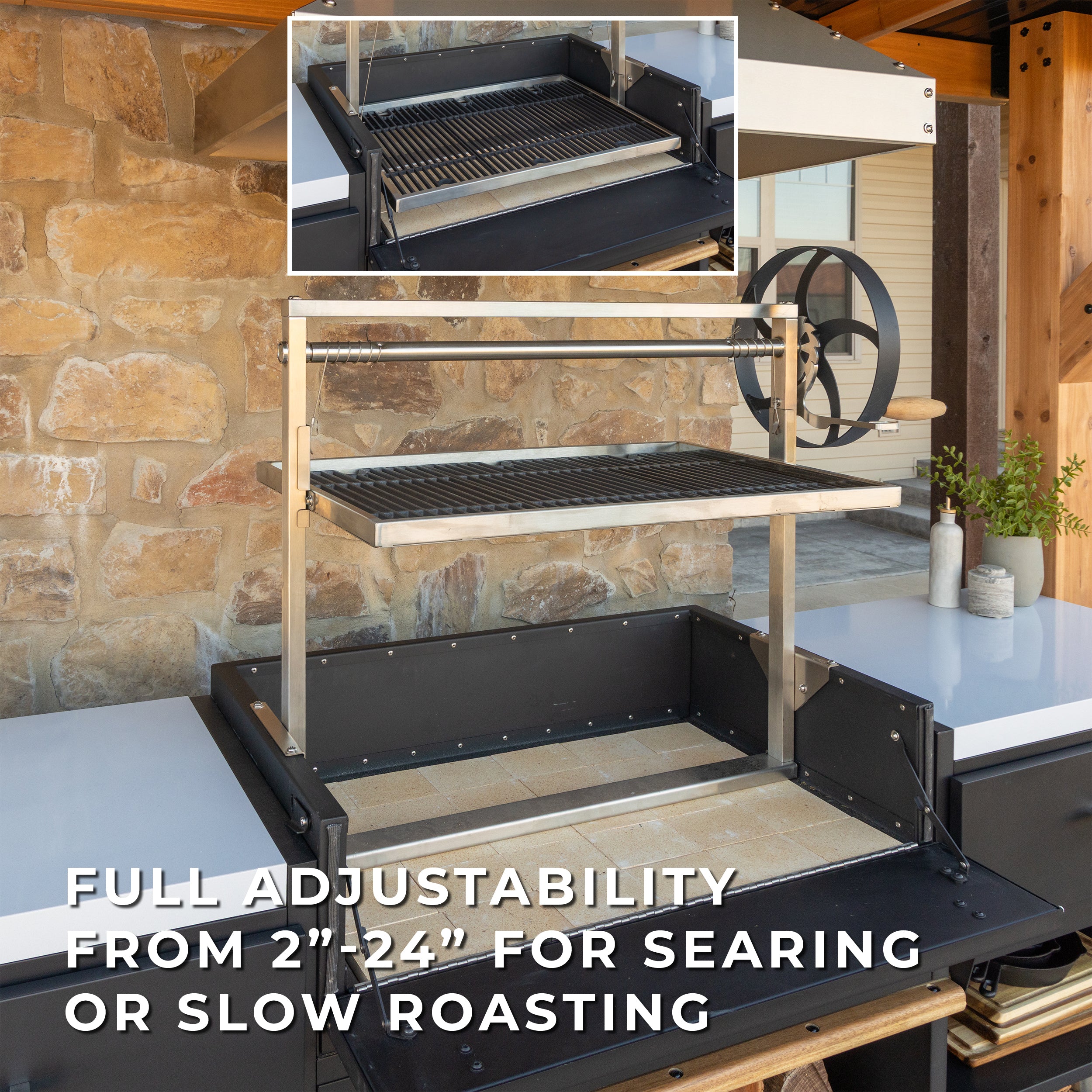 Timber Rock Outdoor Argentine Grill Cook Station