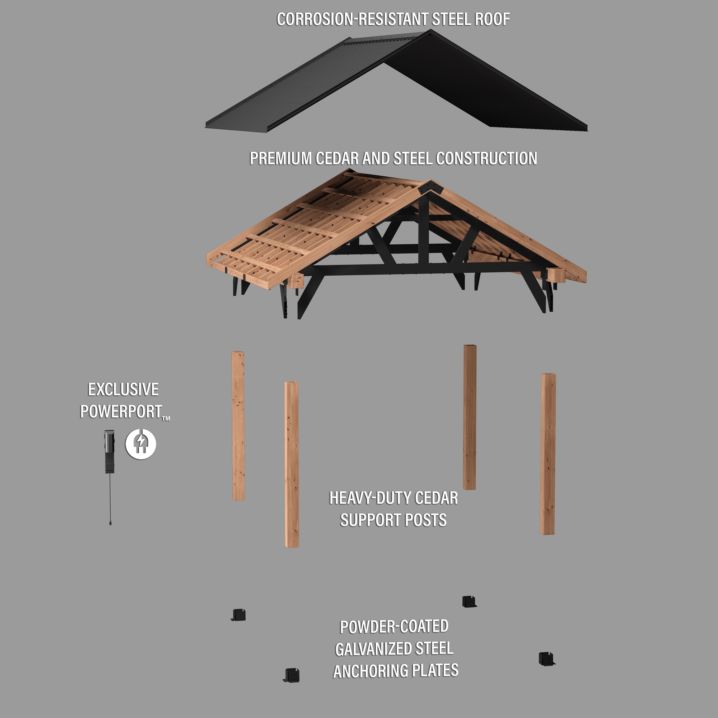 14x14 Lodge Gazebo