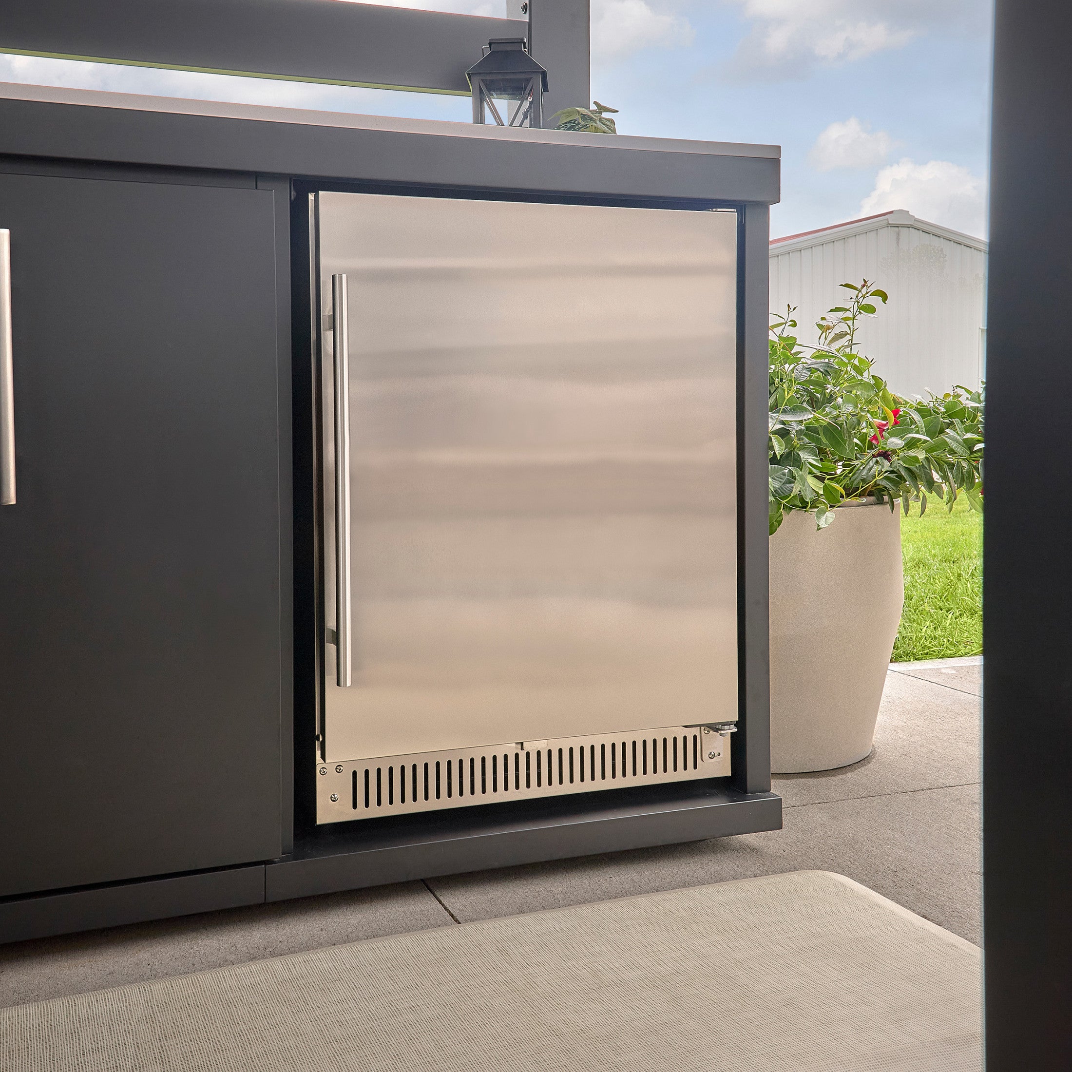 Langston Appliance-Ready Outdoor Kitchen with Refrigerator