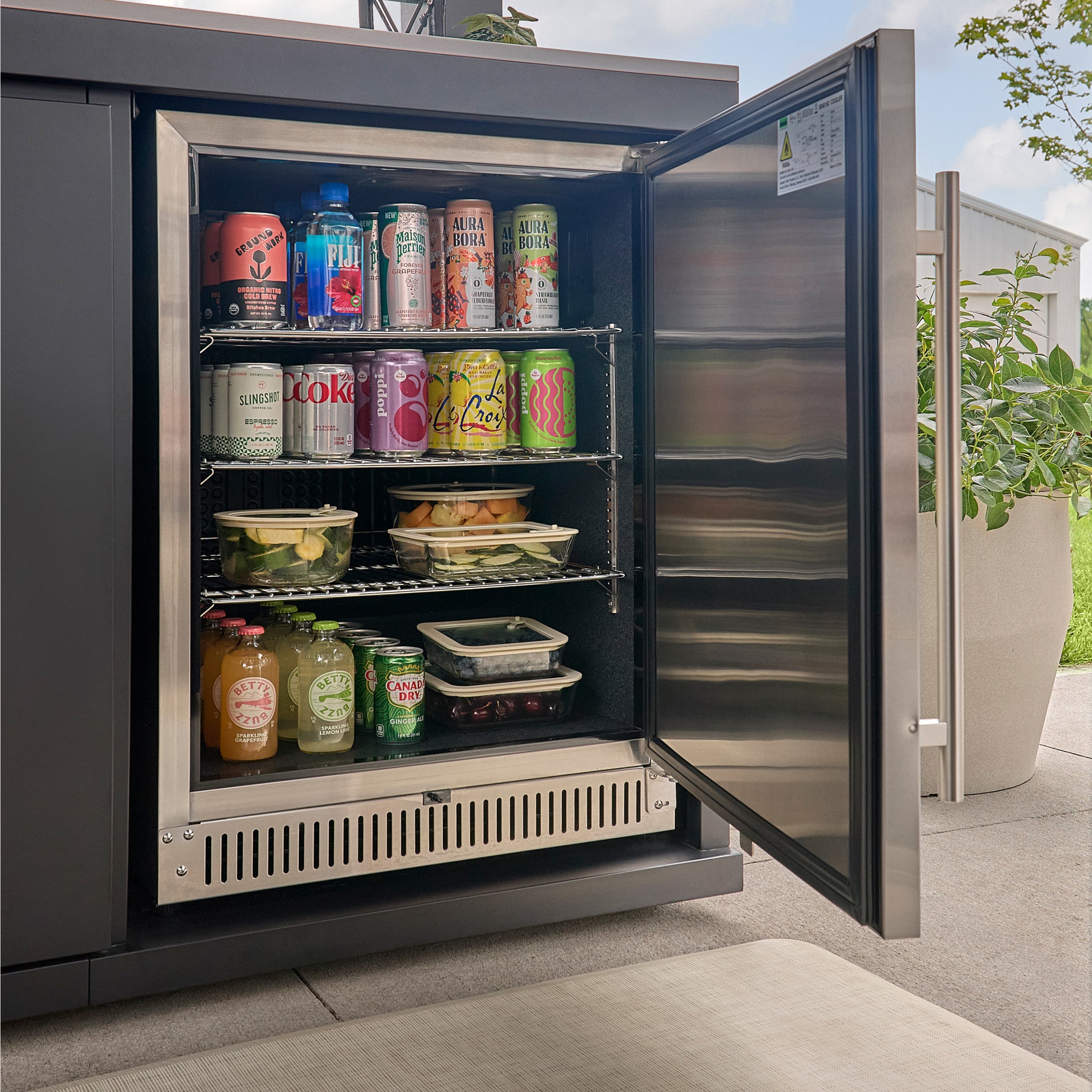 Langston Appliance-Ready Outdoor Kitchen with Refrigerator