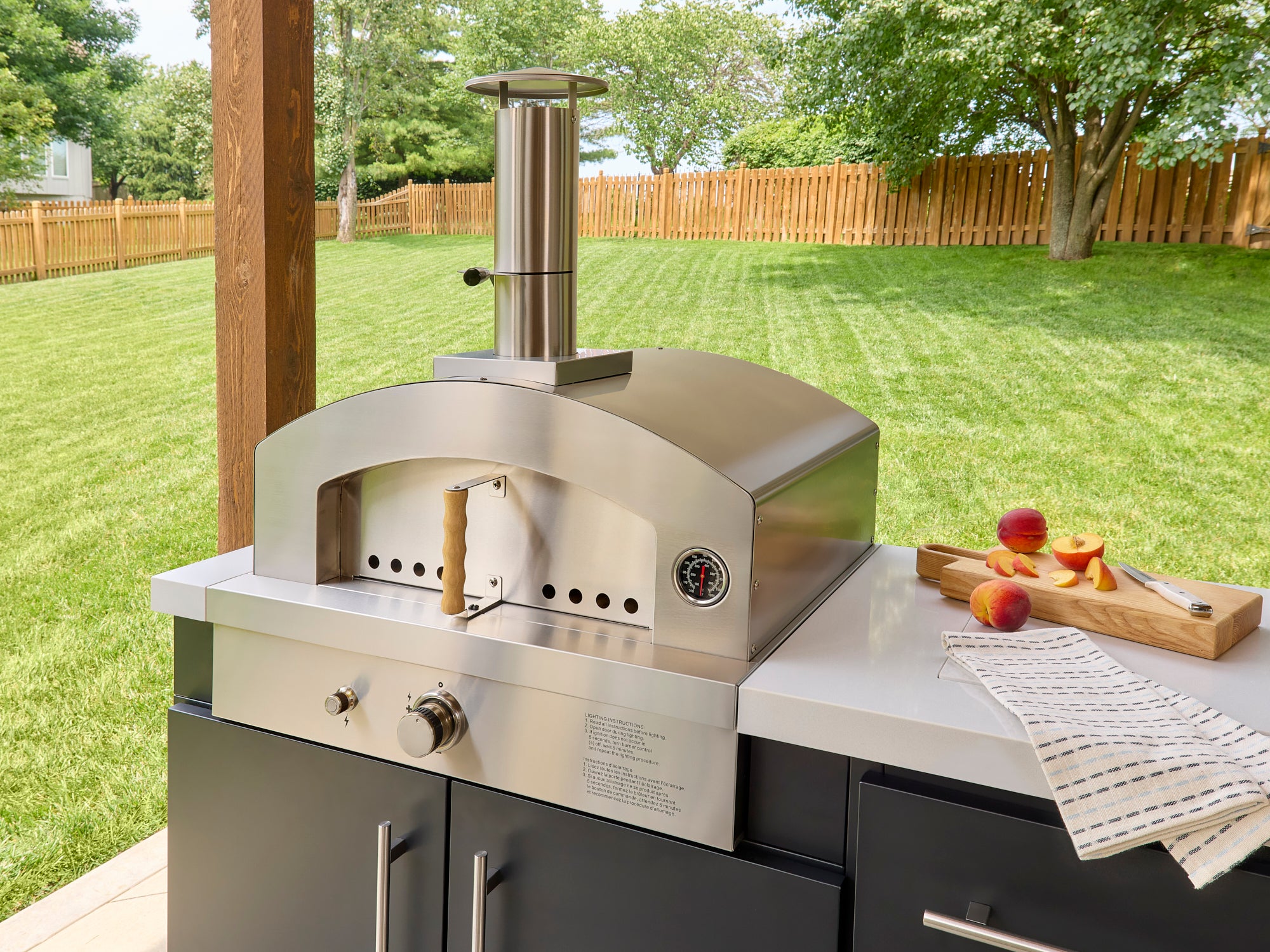 Emory 12' | Outdoor Kitchen Island with Built-In Grill & Pizza Oven