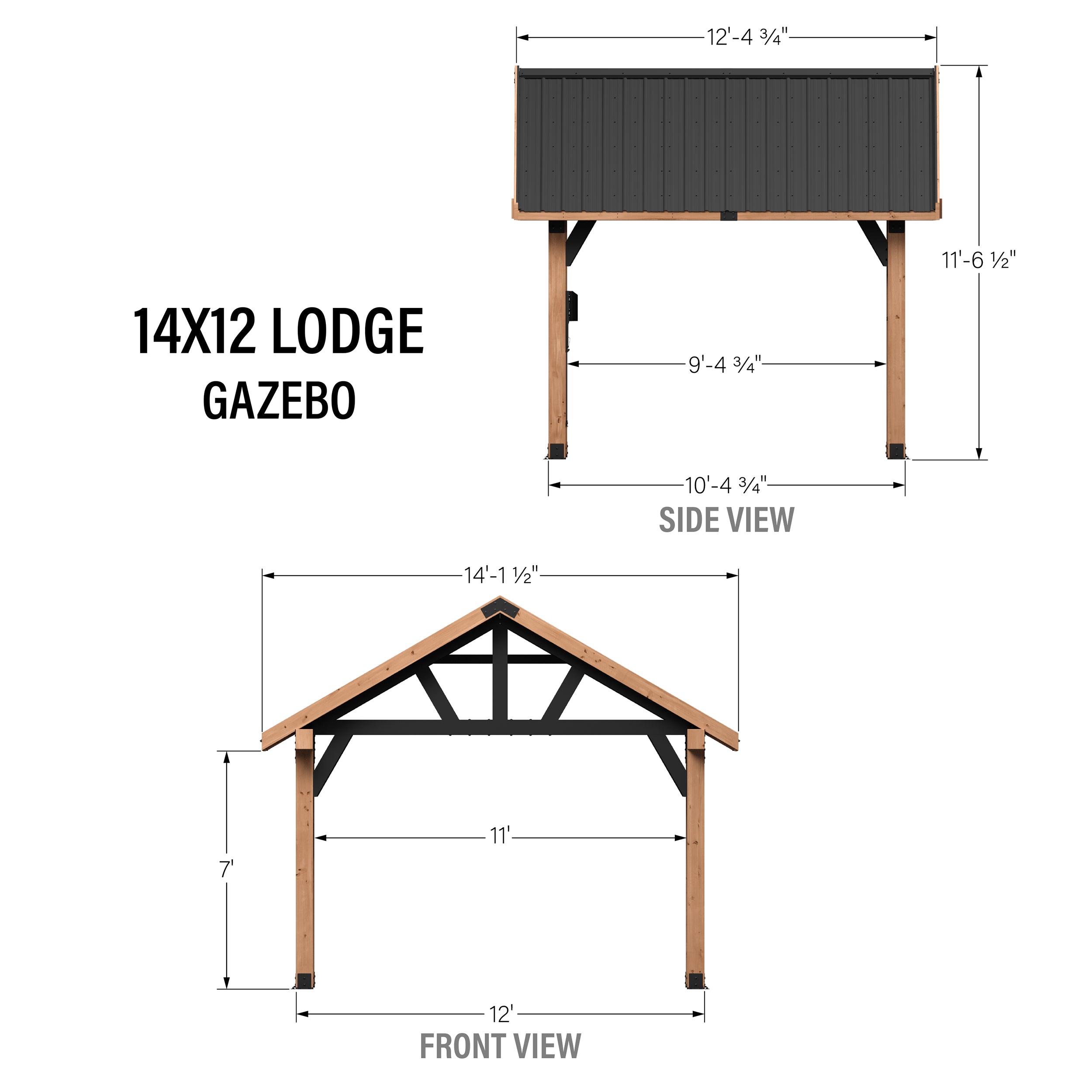 14x12 Lodge Gazebo