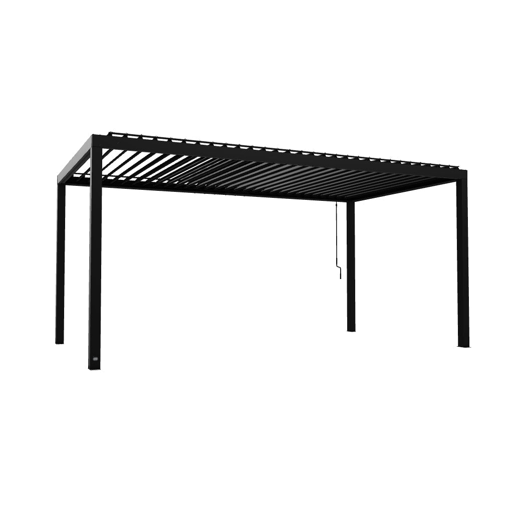 18x10 Sarasota Louvered Pergola 3D