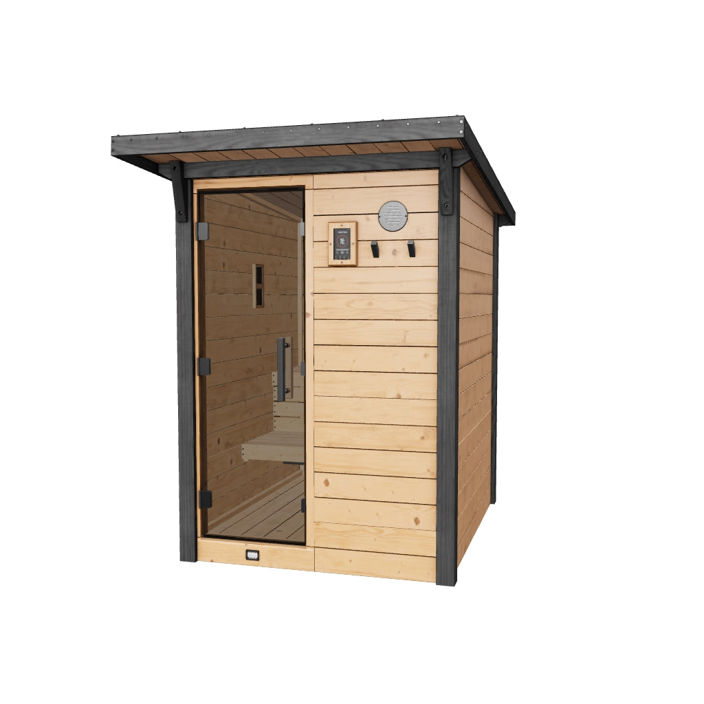 Bennett 2-4P Slant Roof Sauna | stacked