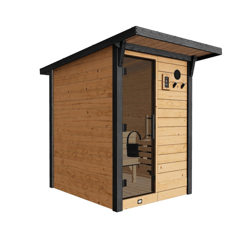 Bennett 2-4P Slant Roof Sauna | stacked