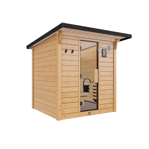 Henley Outdoor Cabin Sauna – 4-6 Person | stacked