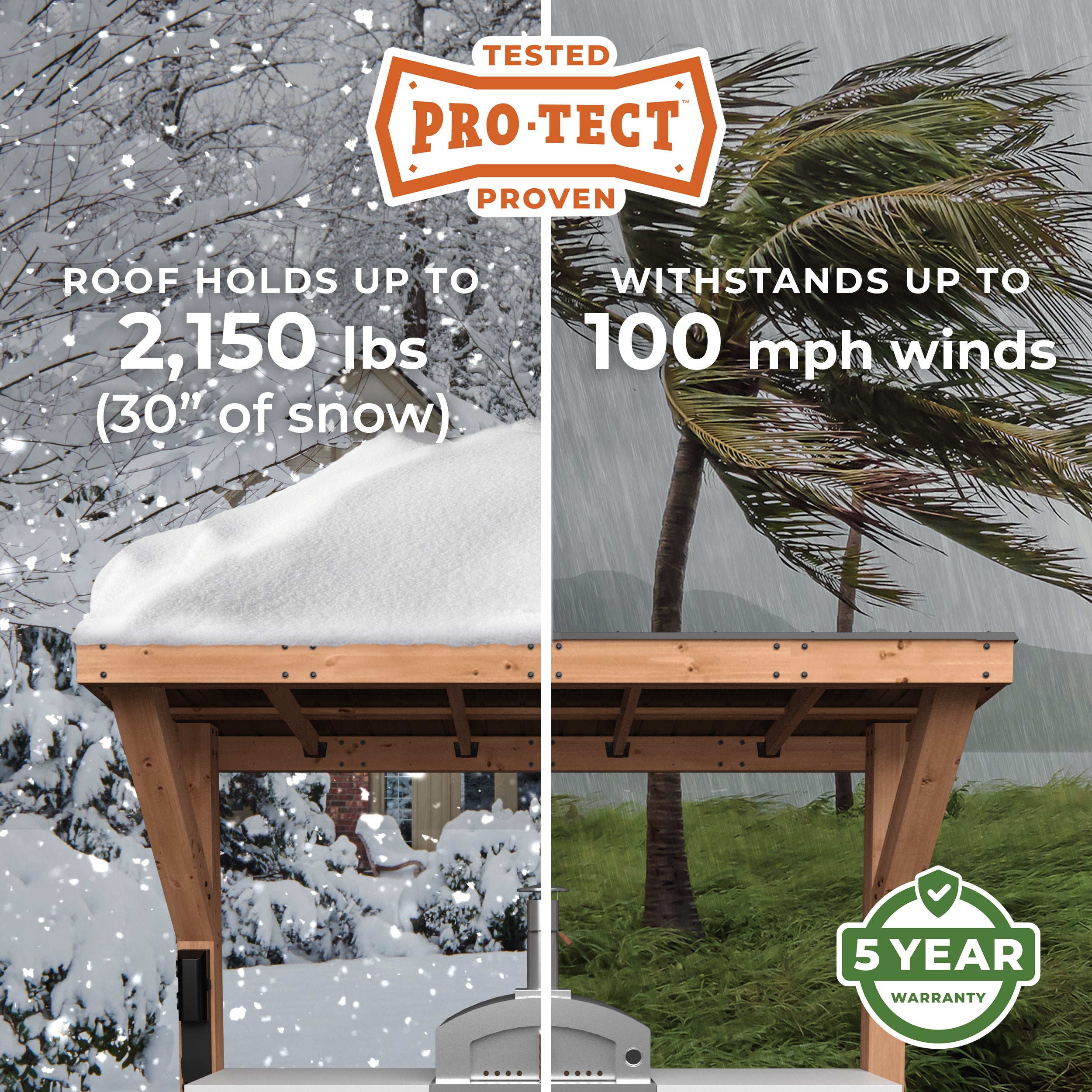 Timber Rock Outdoor Pizza Oven Cook Station