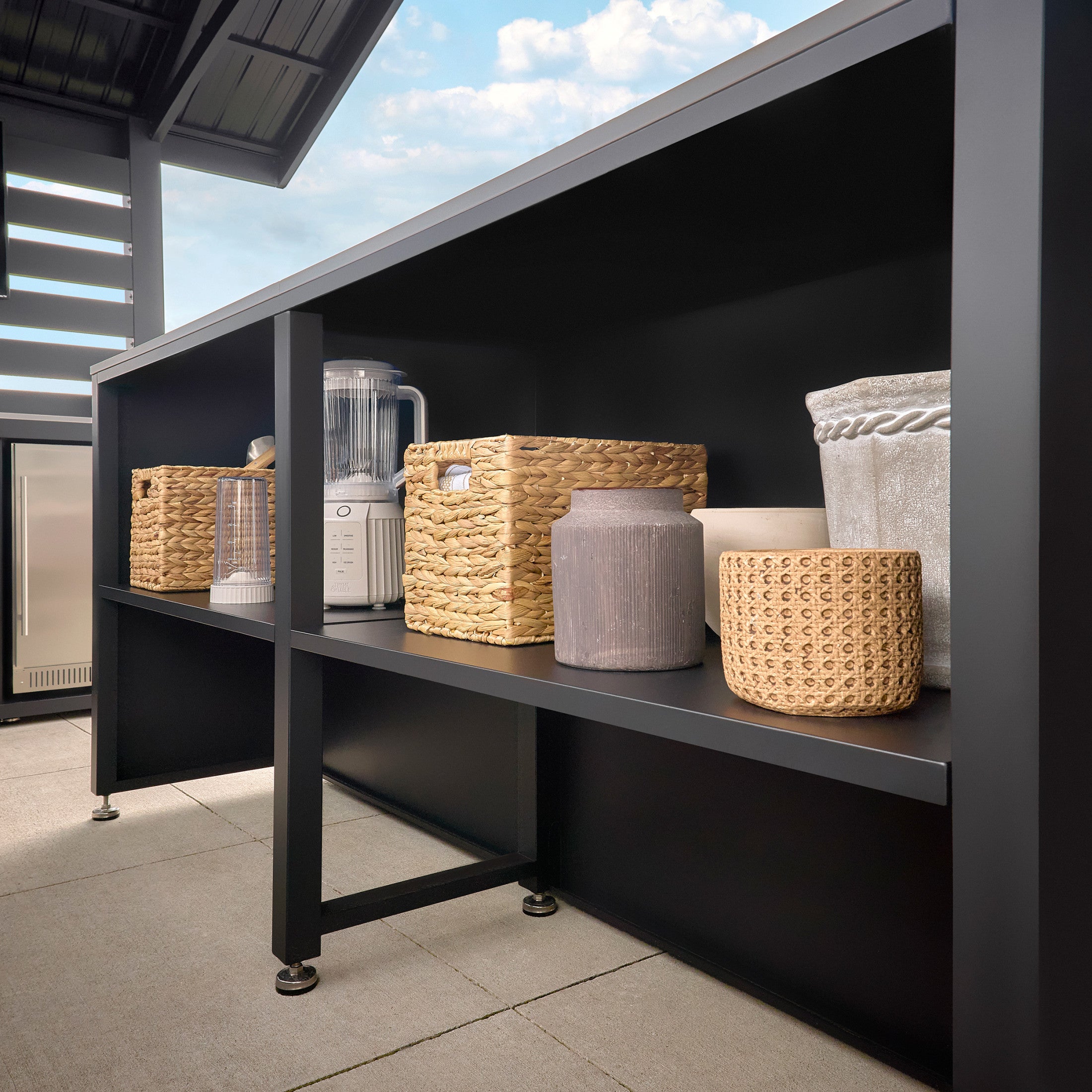Langston Appliance-Ready Outdoor Kitchen with Refrigerator